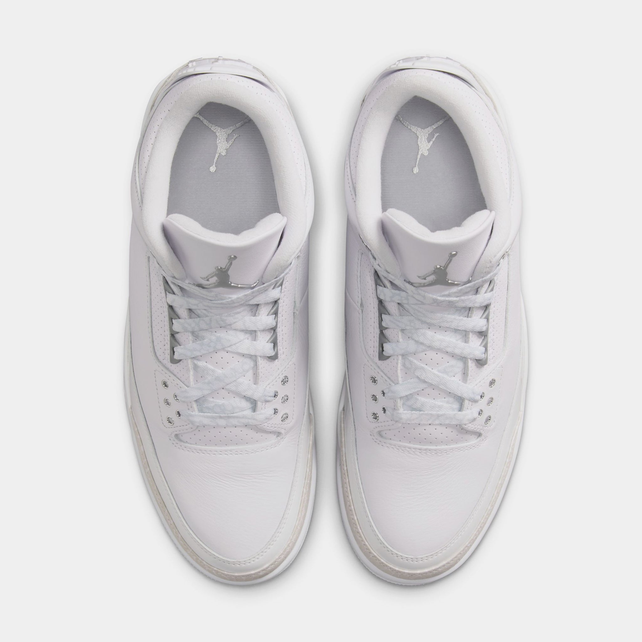 Jordan Air Jordan 3 Retro White And Silver Mens Lifestyle  display picture 3