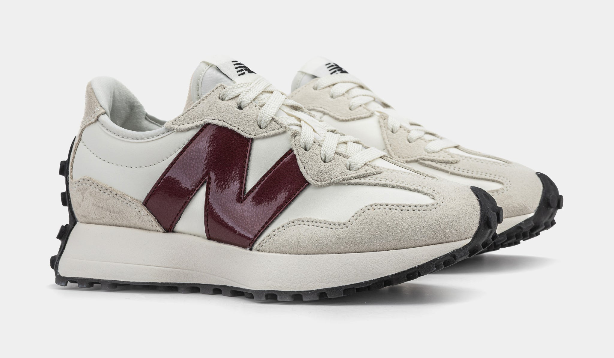 New Balance 327 Womens Running Shoes Sea Salt Monarch Burgundy