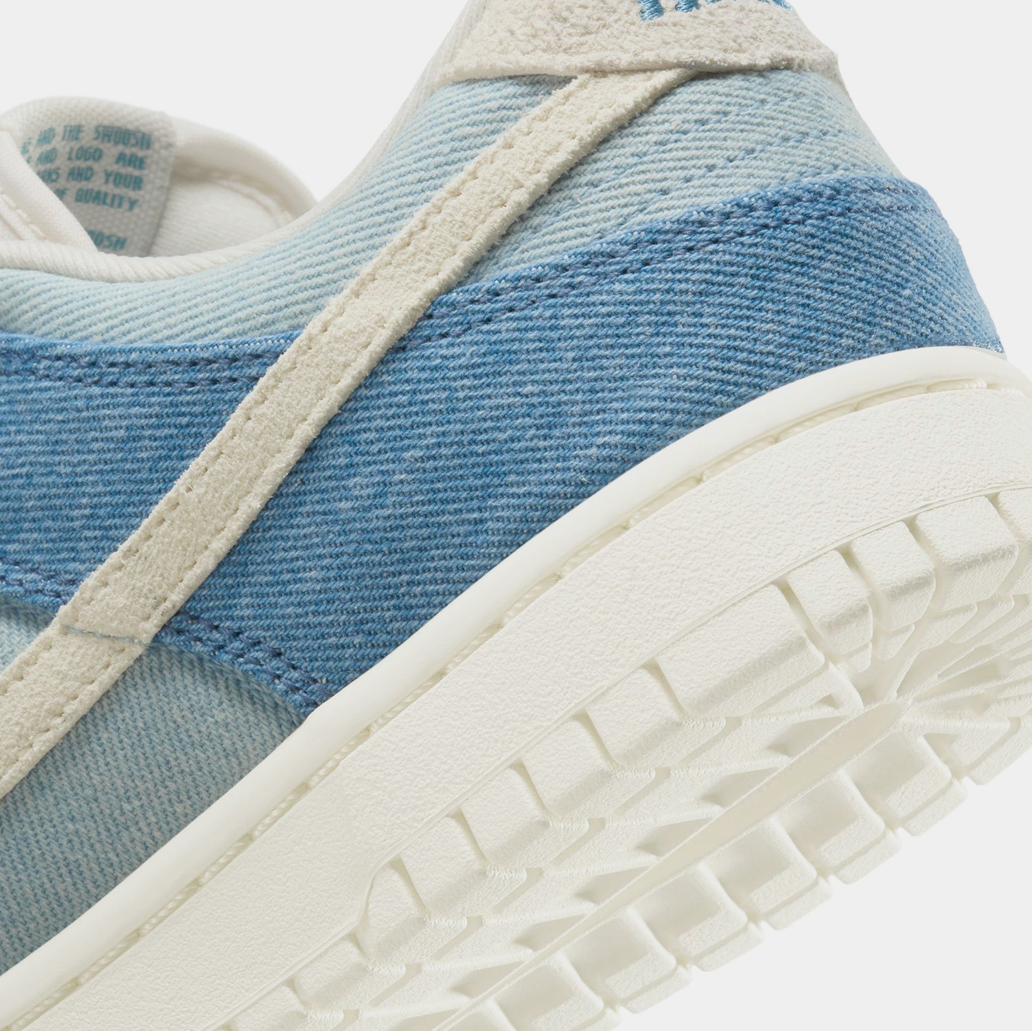 Nike Dunk Low Womens Lifestyle Shoes Smokey Blue Pale Ivory Denim