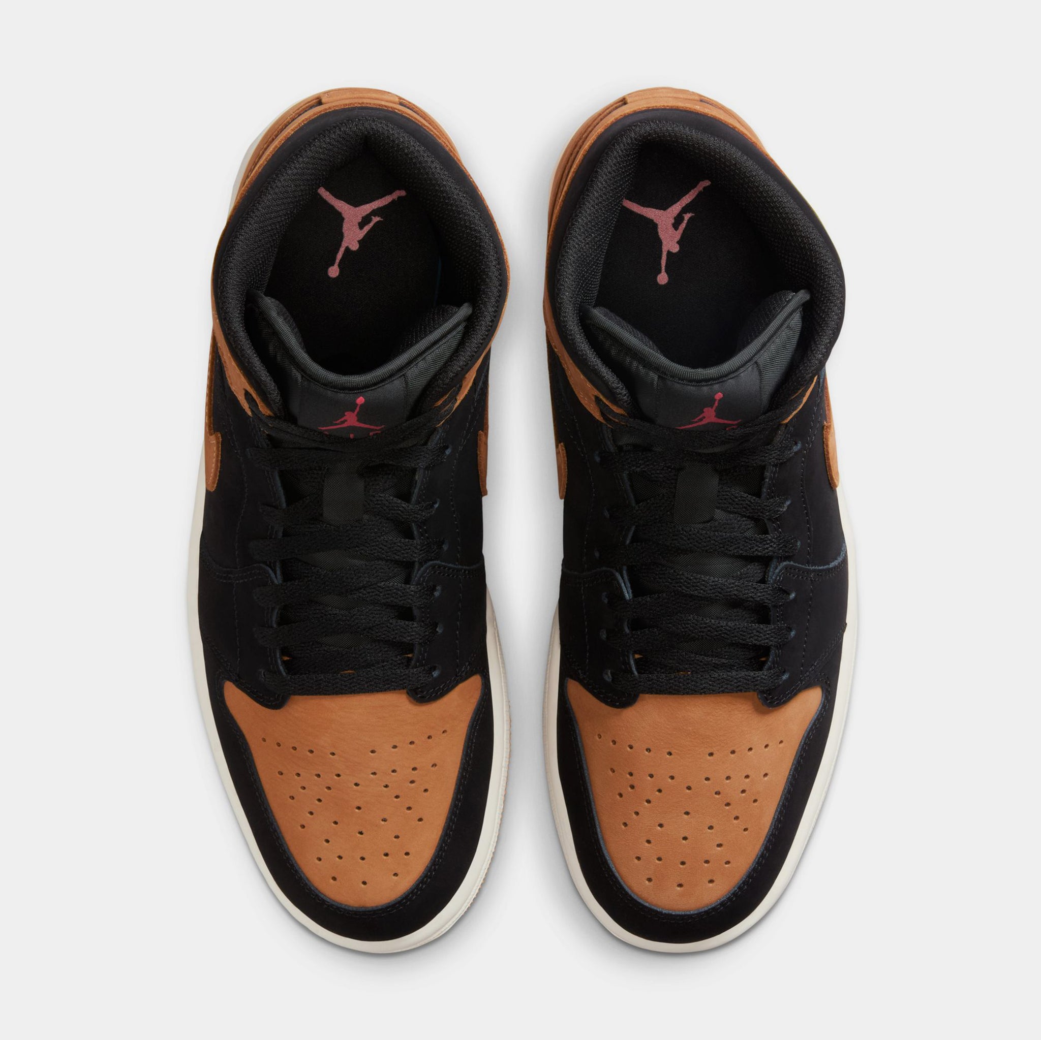 Jordan Air Jordan 1 Mid SE Mens Lifestyle Shoes Black Varsity Red 