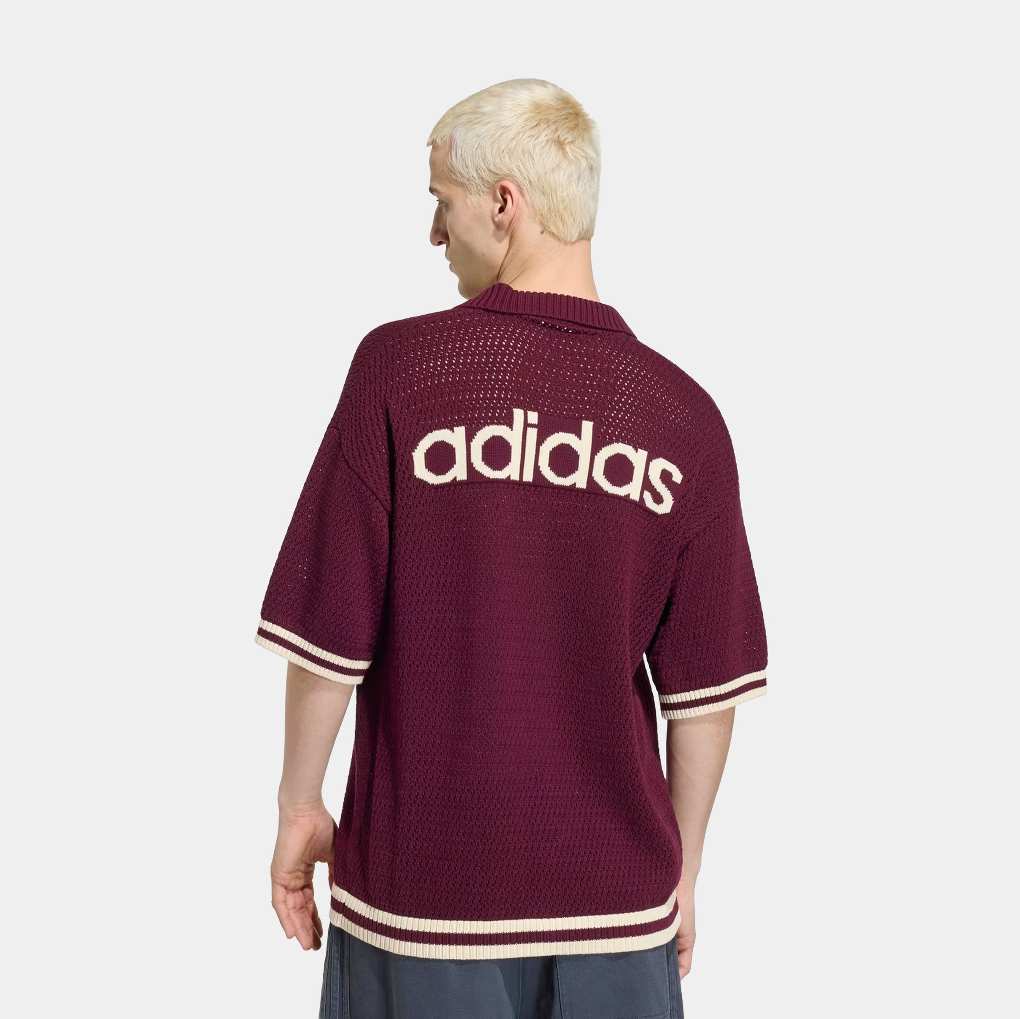 adidas Crochet Mens Jersey Maroon KQ6977 – Shoe Palace