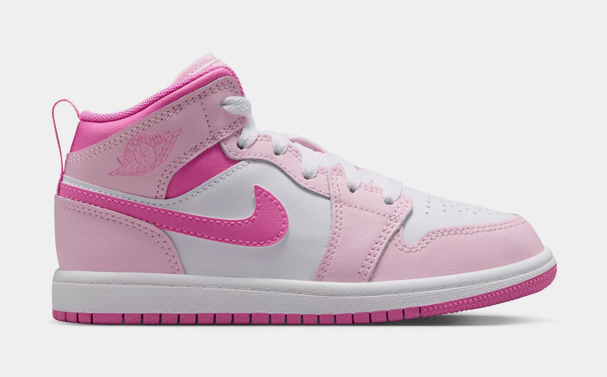 Jordan Air Jordan 1 Mid Preschool Shoes Pink Foam China Rose White