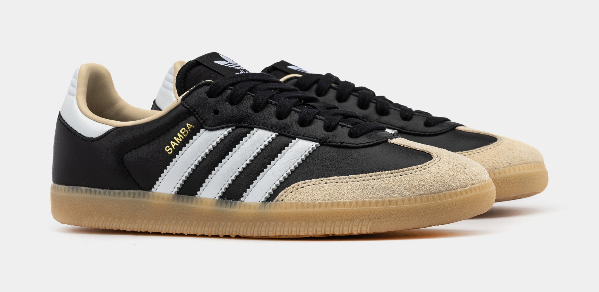 adidas Samba OG Mens Lifestyle Shoes Off White Core Black Gum 3