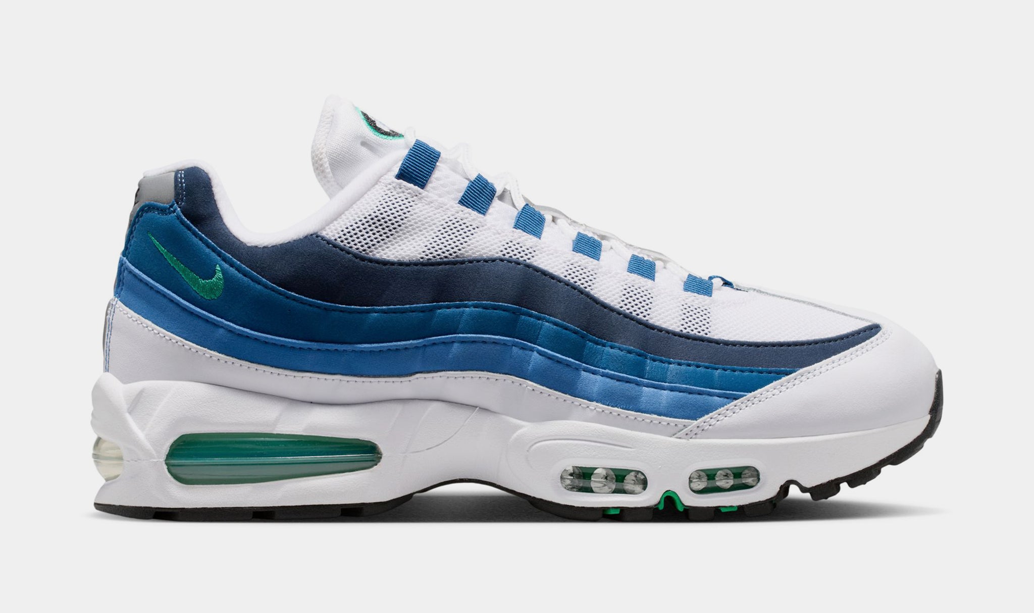 Nike Air Max 95 Big Bubble Slate Mens Running Shoes White Emerald 