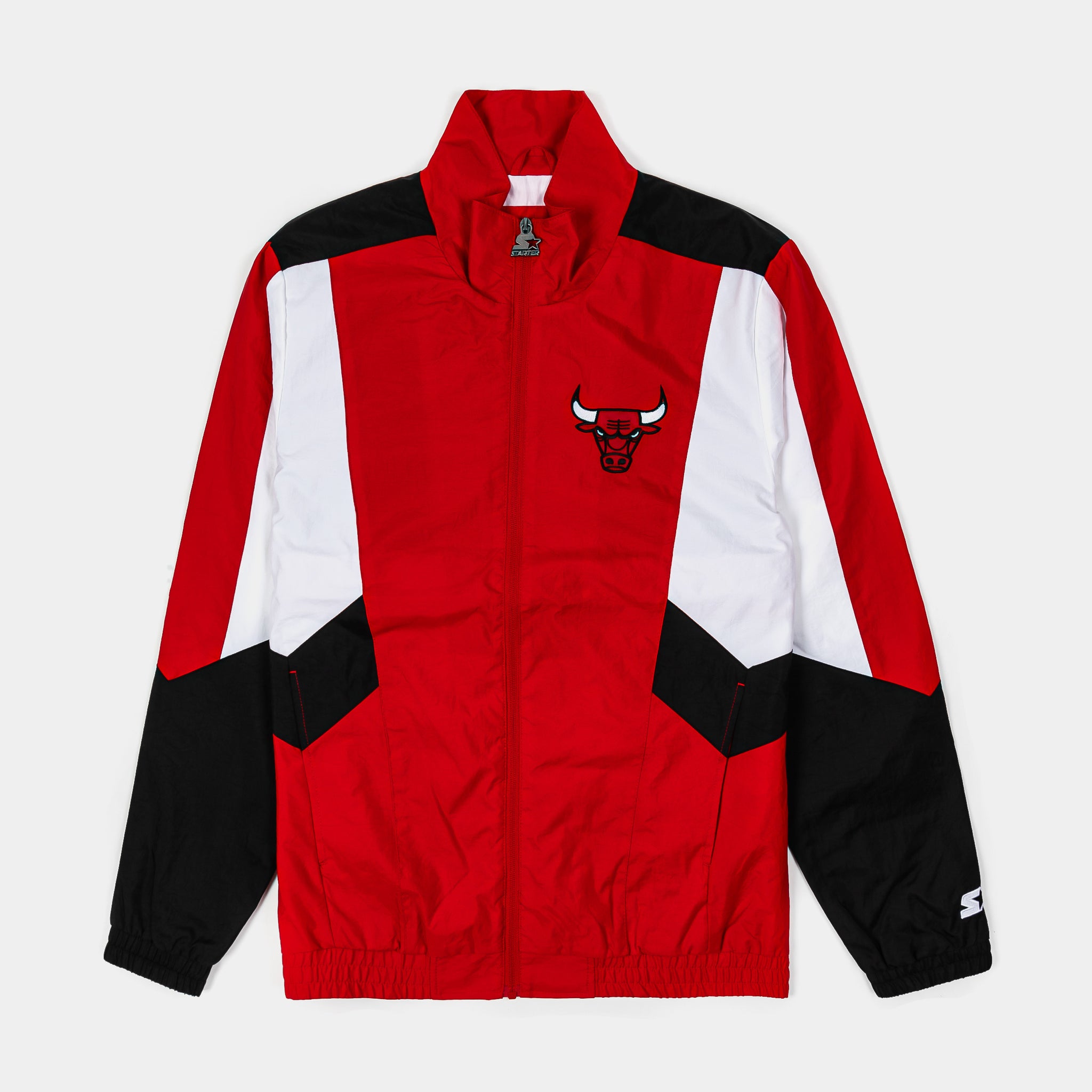 Starter Chicago Bulls Sprinter Light Weight Mens Jacket Red Black