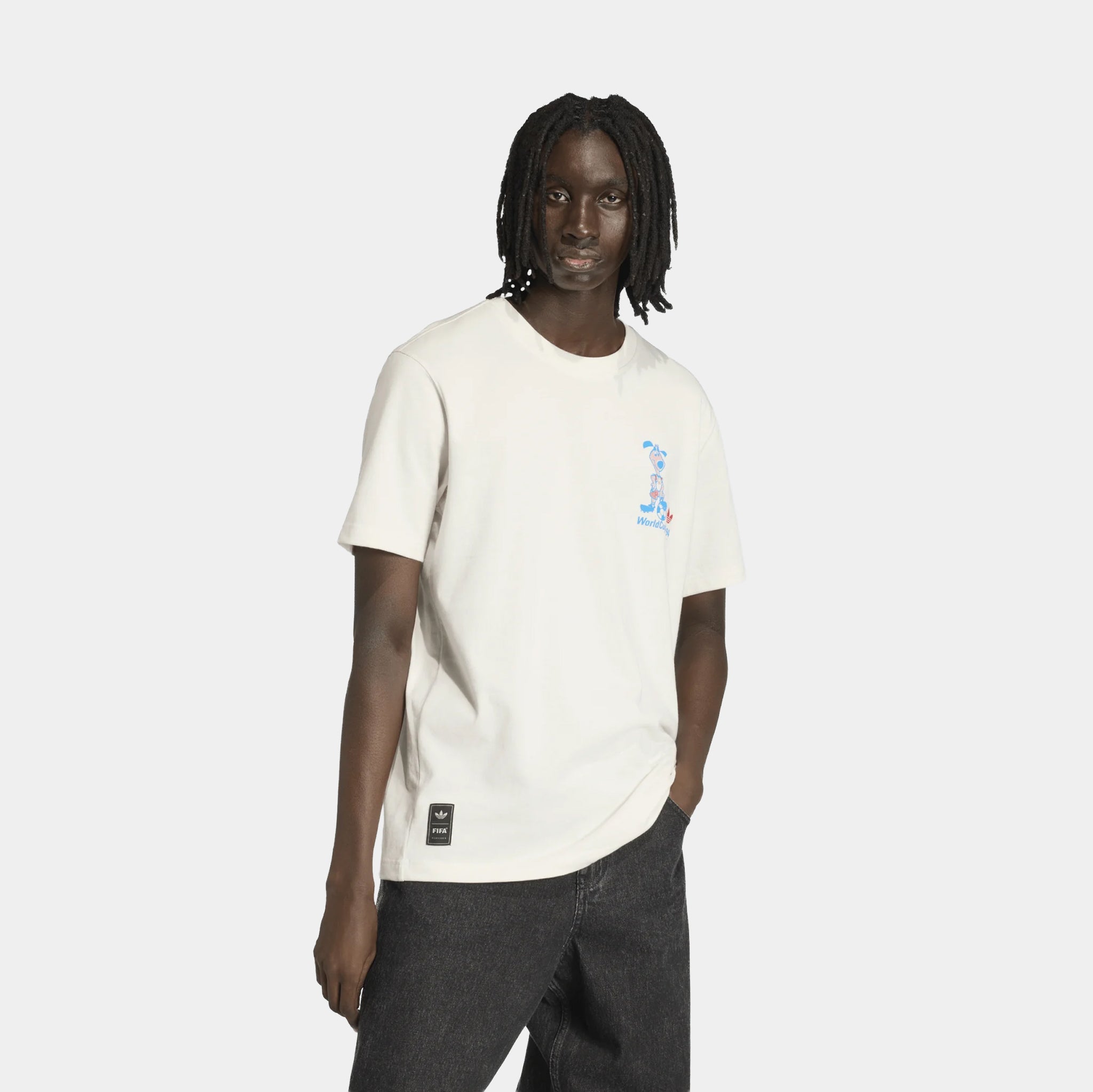 adidas FIFA World Cup 26 Striker Mascot Mens Short Sleeve Shirt adidas FIFA World Cup 26 Striker Mascot Mens Short Sleeve Shirt