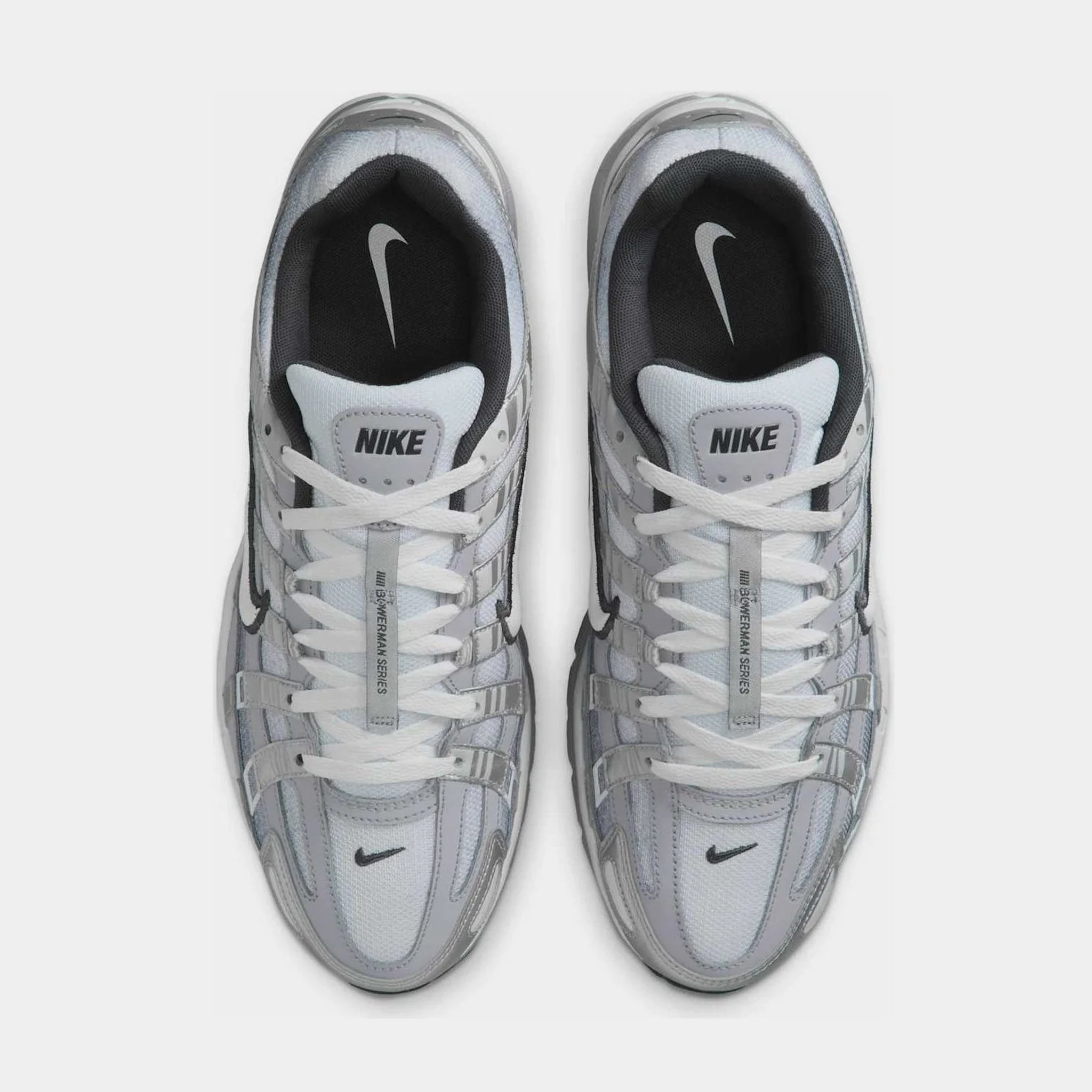 Nike P-6000 Mens Running Shoes Metallic Silver Summit White-Wolf