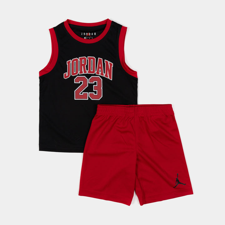 Jordan JDN 23 AOP Tank Grade School Jersey Red 95A773-R78 – Shoe