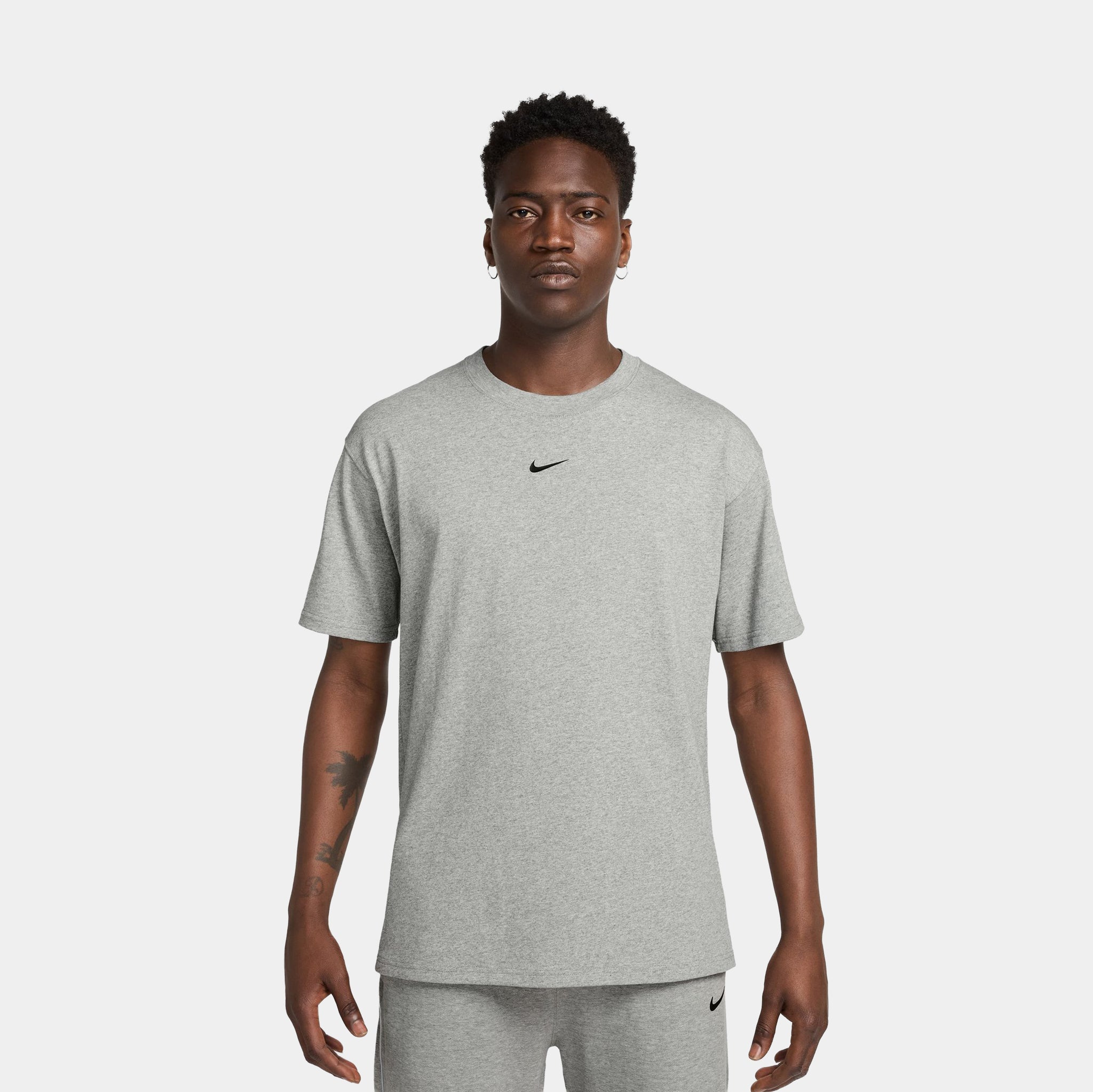 Nike NOCTA Mens Short Sleeve Shirt Dark Grey Heather Black IB5673