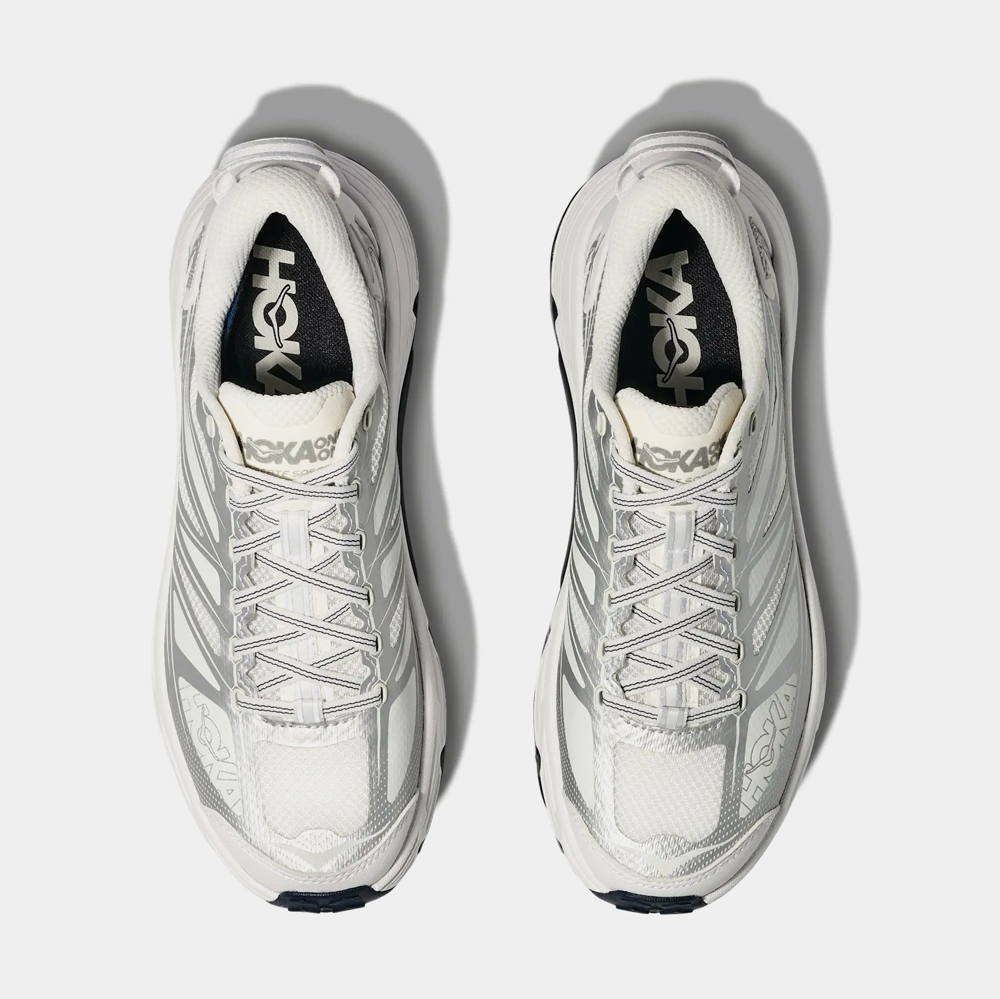 Hoka Mafate Speed 2 Running Shoes White Blue Silver 1126851-WSLV Mens Size 10.5 Hoka Mafate Speed 2 White Silver 1126851-WSLV main image 4