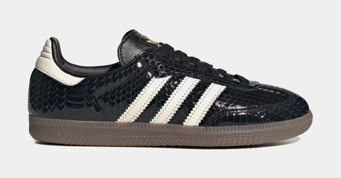 adidas Samba OG Croc Skin Womens Lifestyle Shoes Core Black Off