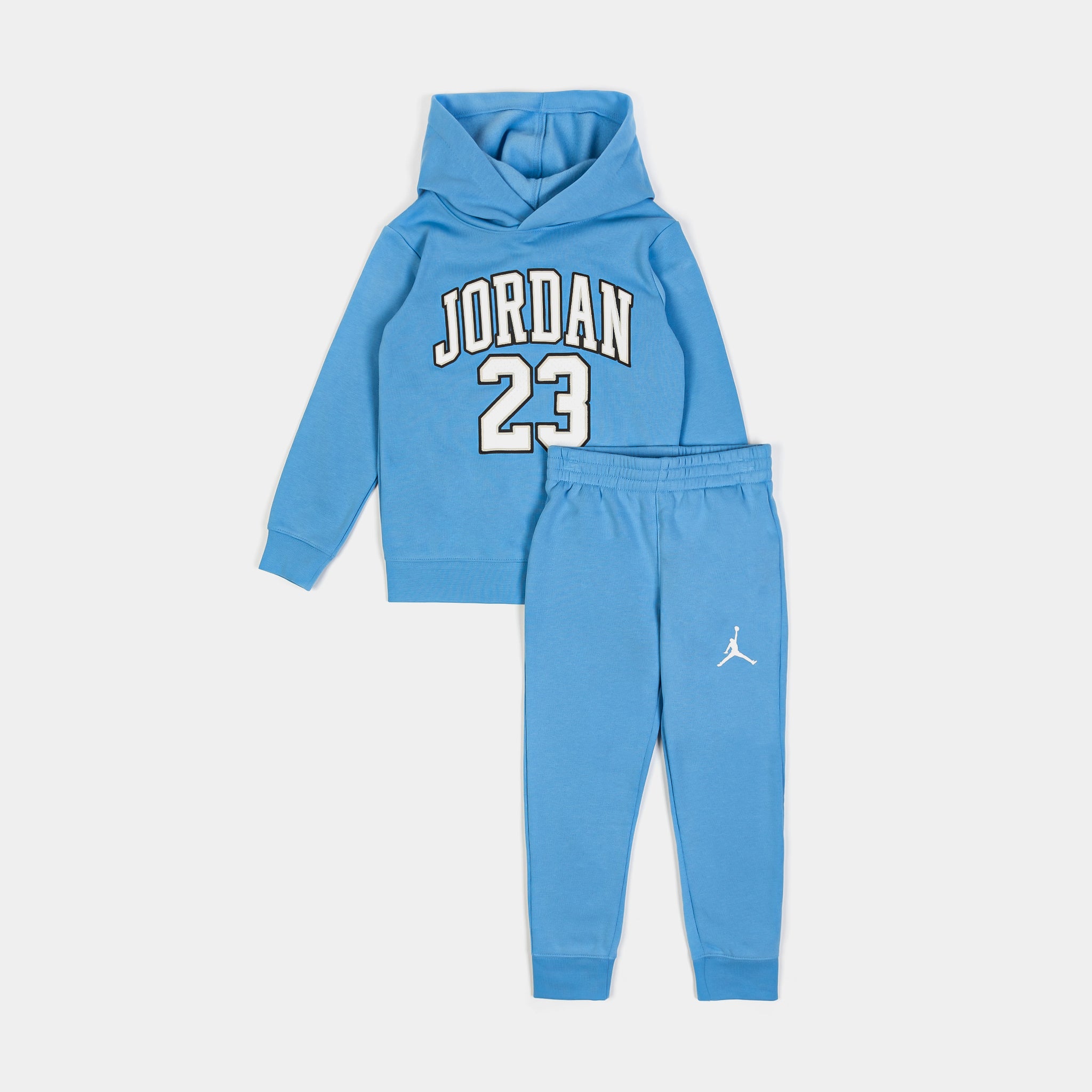 Jordan Jersey 23 Pullover and Jogger Preschool Set Blue White 85C651 ...
