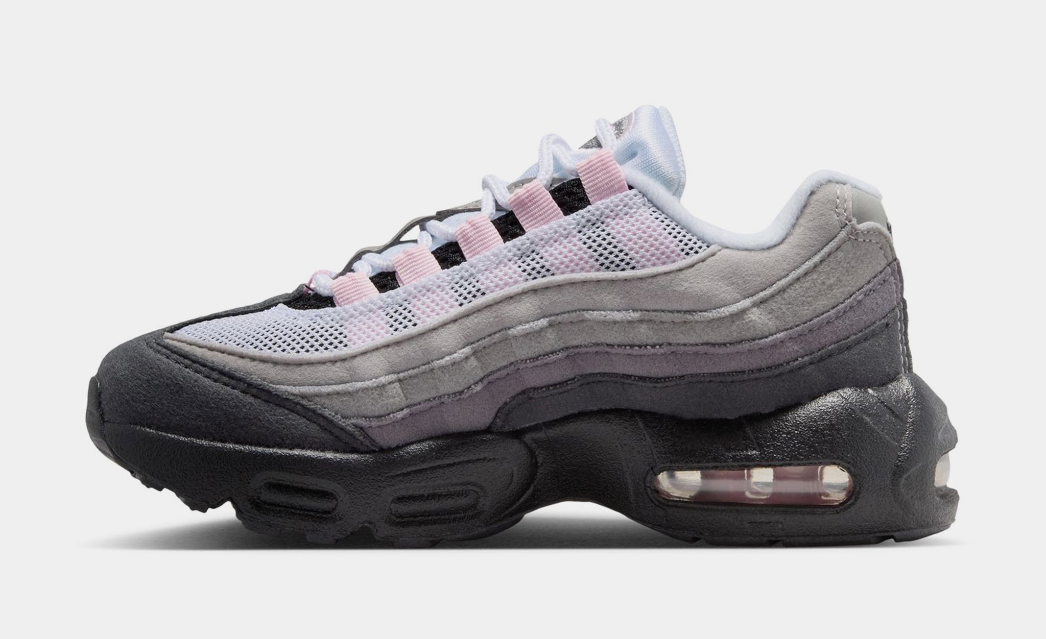 Nike Air max 95 Big Bubble Pink Foam Preschool Running Shoes Black