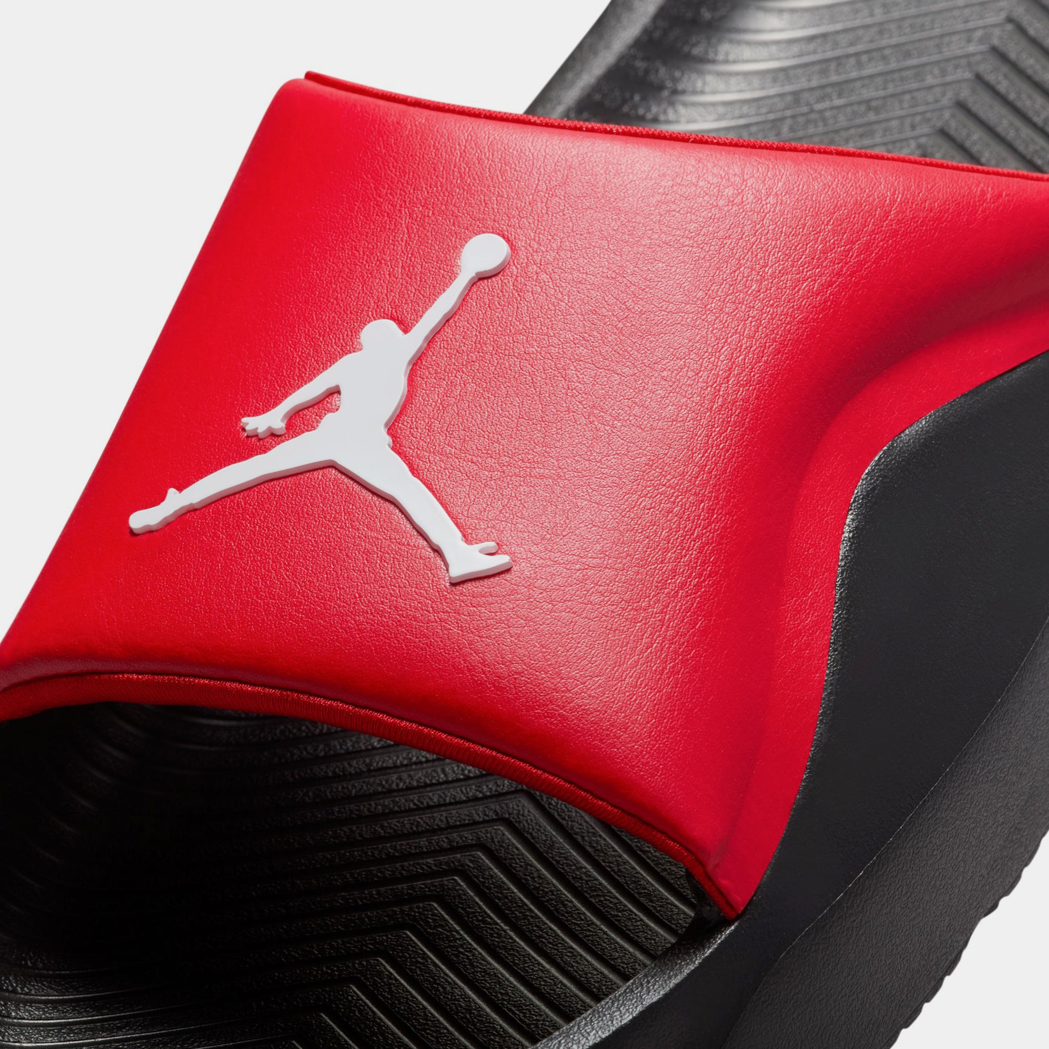 red jordan slides