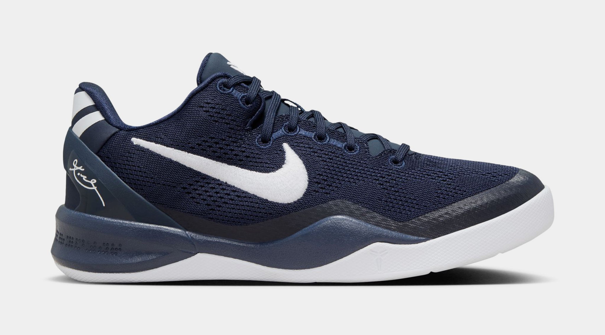 Nike Kobe College Navy Grade School Basketball Shoes College