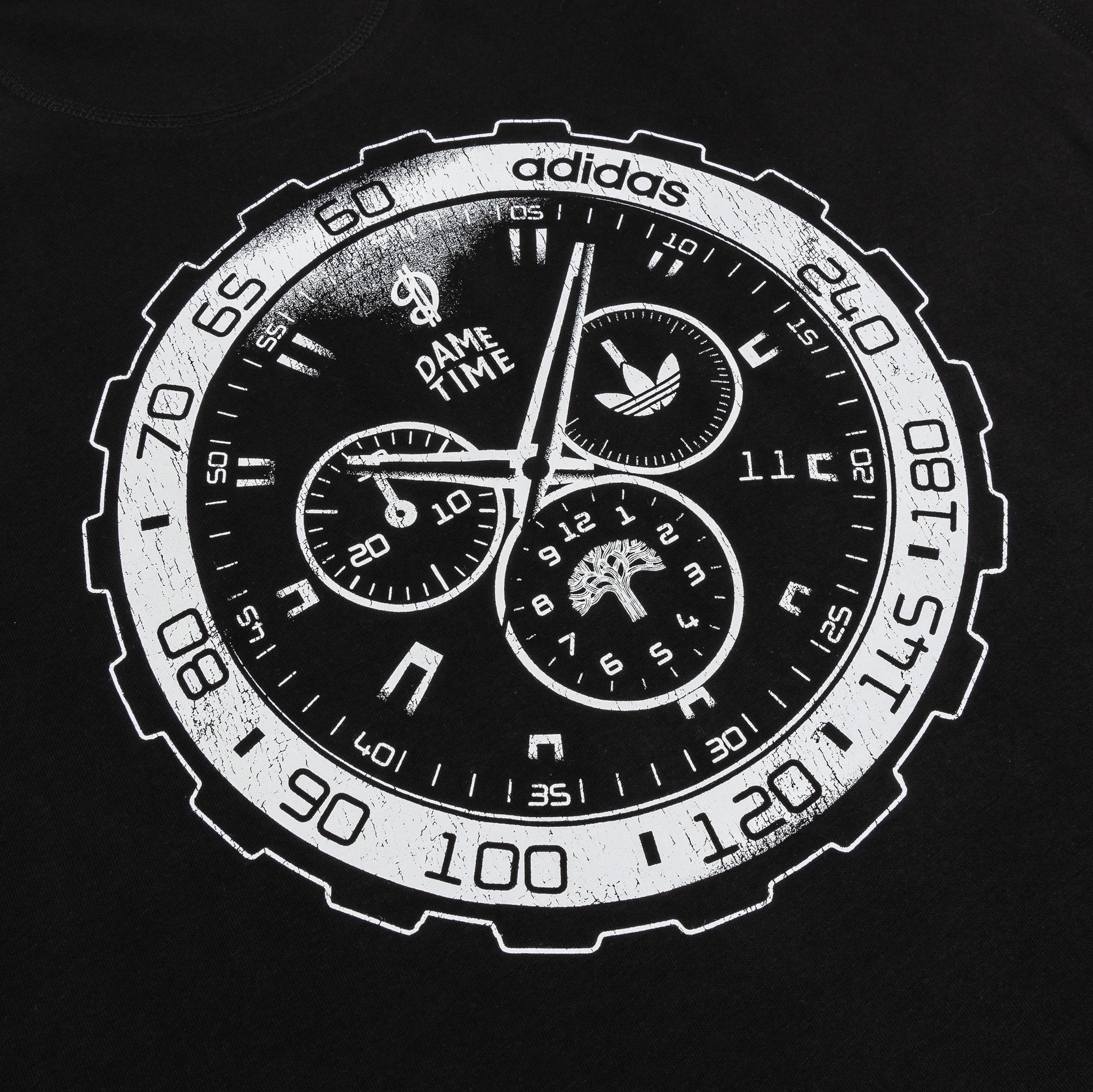 adidas Shoe Palace Exclusive Dame Time Mens Short Sleeve Shirt Black White  KB7881