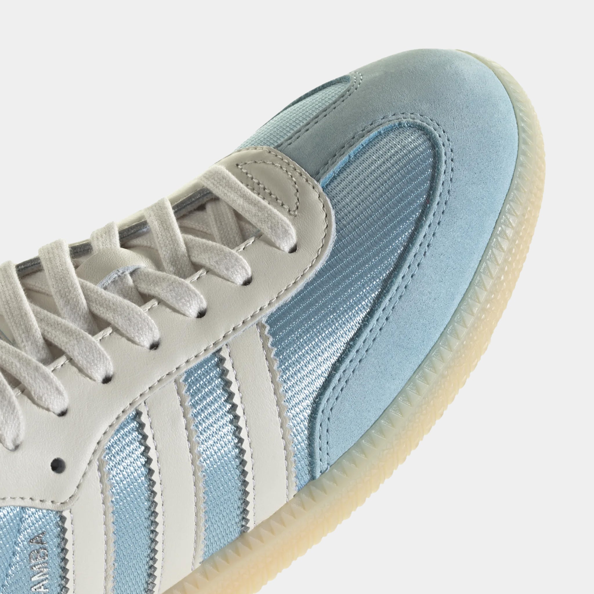 adidas Samba OG Mens Lifestyle Shoes Icey Blue Chalk White Sand