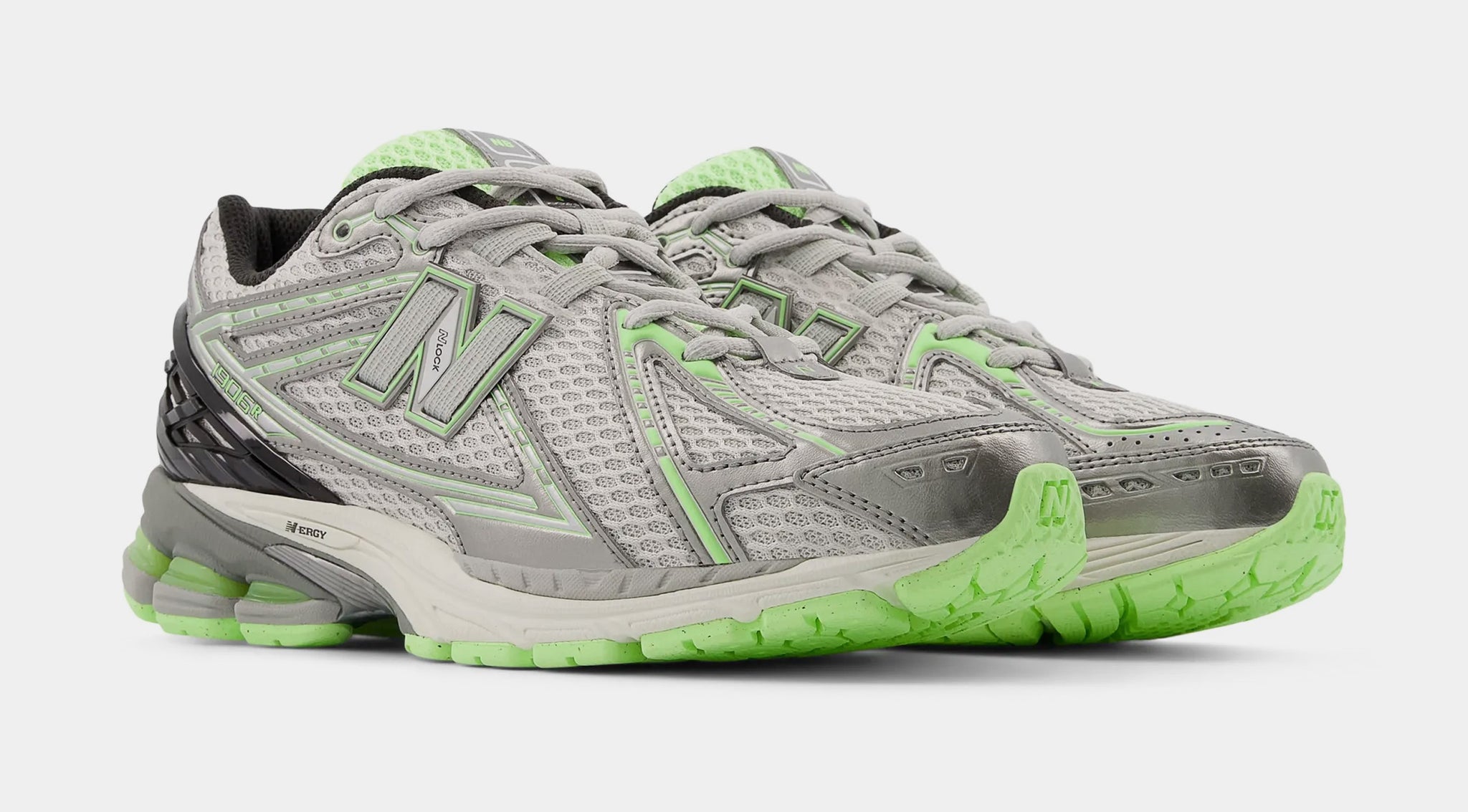 New Balance 1906R Mens Running Shoes Dark Silver Metallic Mint