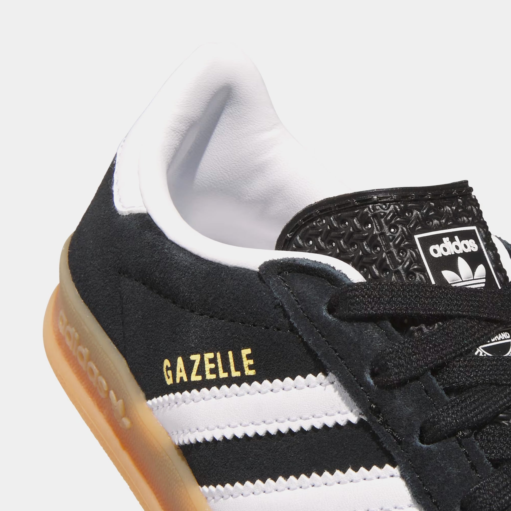 adidas Gazelle Indoor Preschool Lifestyle Shoes Black Cloud White Gum  IH9135  Shoe Palace