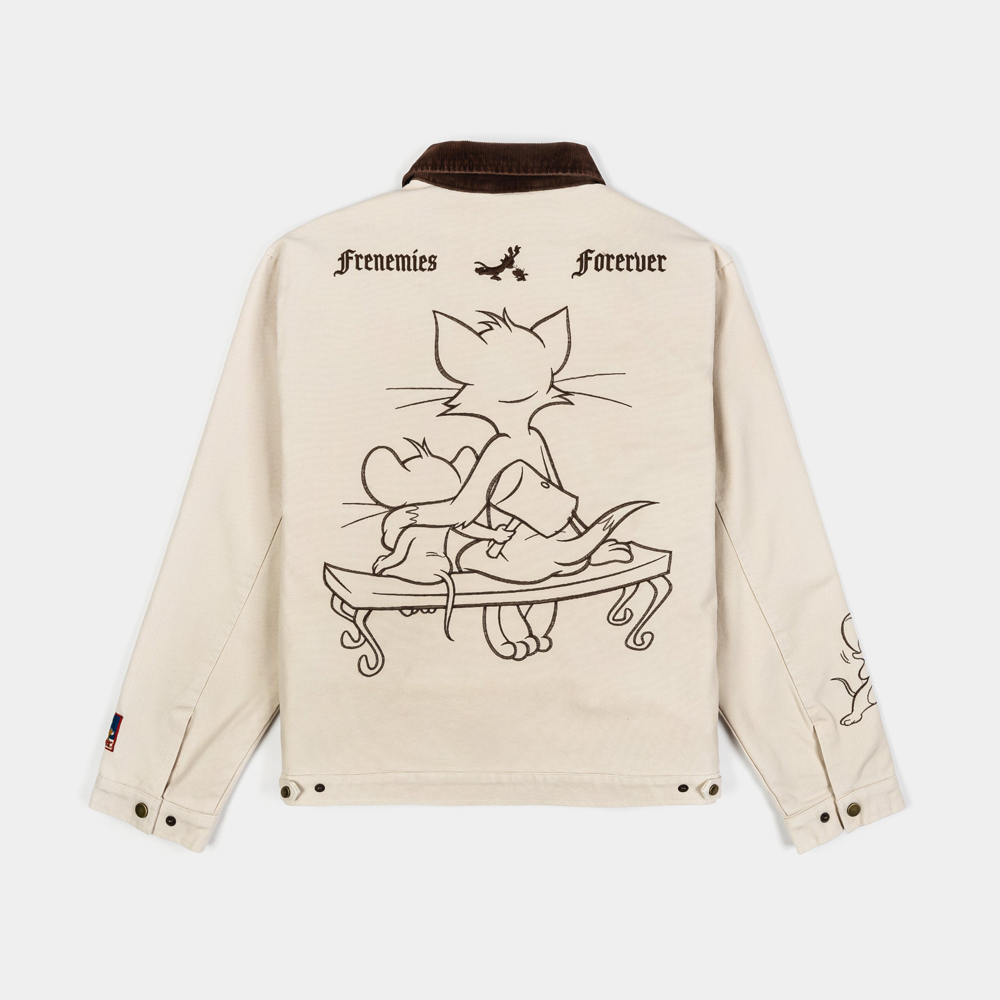 Shoe Palace SP x Tom and Jerry Sketches Work Mens Jacket Cream 