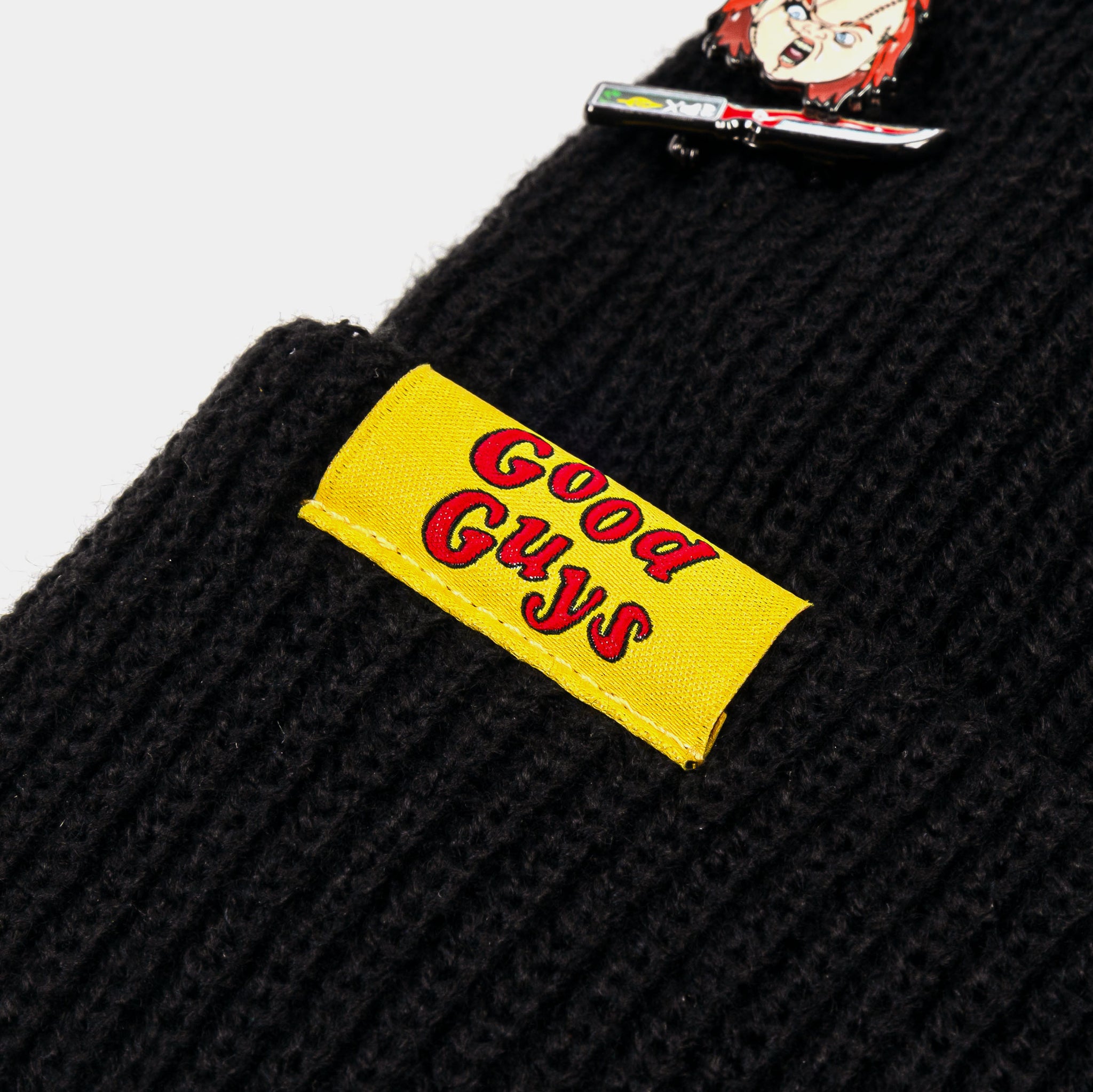 Shoe Palace SP x Chucky Stitches Beanie Mens Hat Black Red