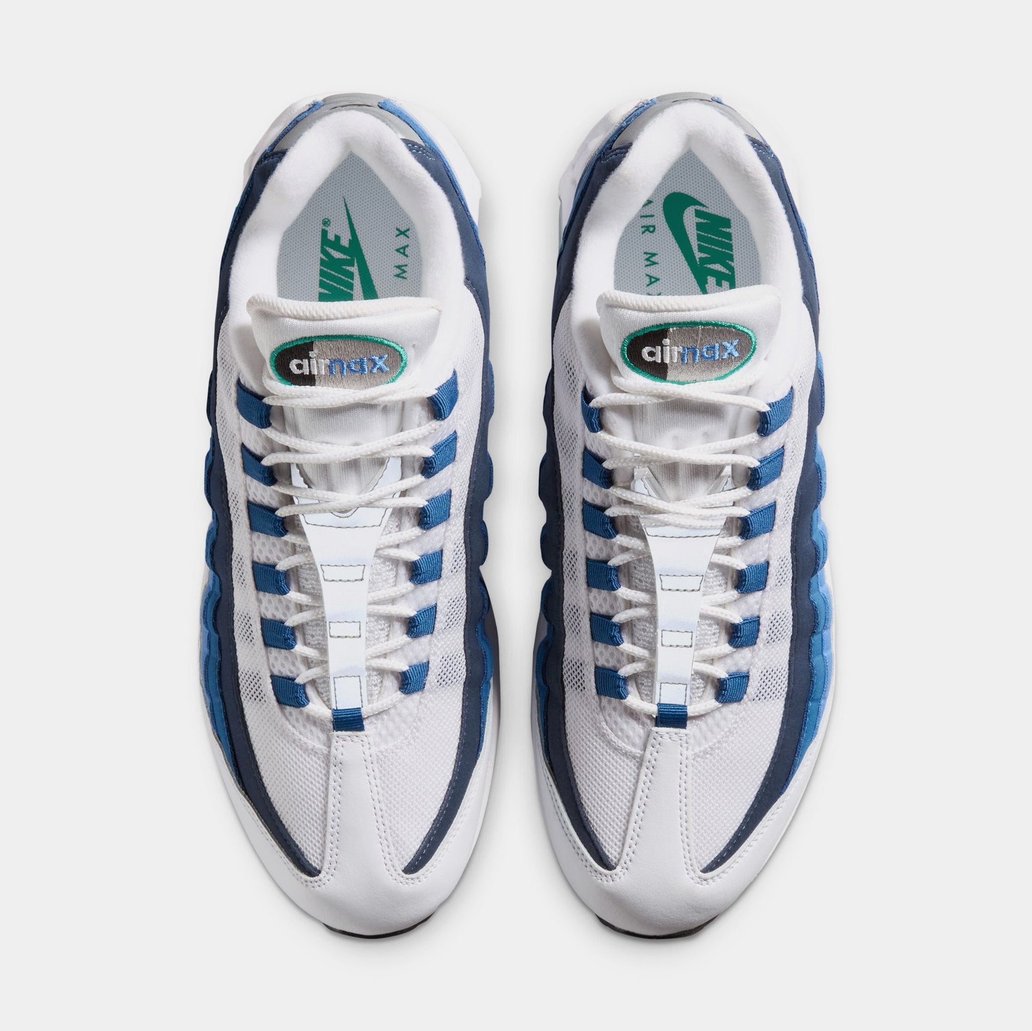 Nike Air Max 95 Big Bubble Slate Mens Running Shoes White Emerald