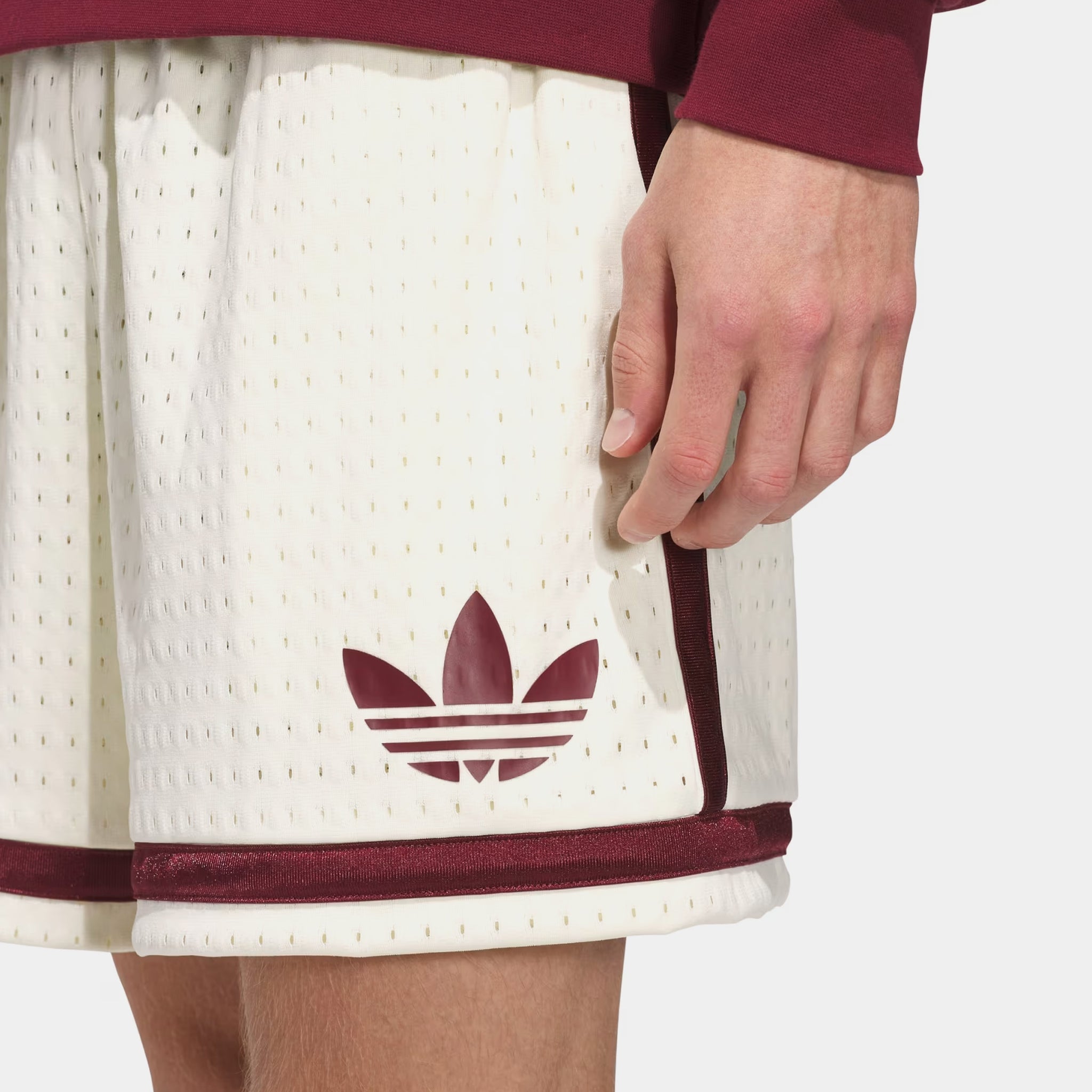 adidas Originals Basketball Mens Shorts Ivory Shadow Red JN1173  Shoe  Palace