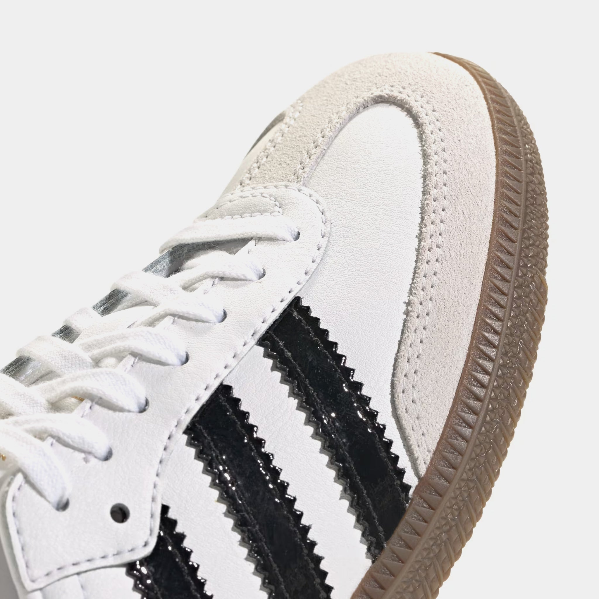 adidas Samba OG Grade School Lifestyle Shoes White Black Gum