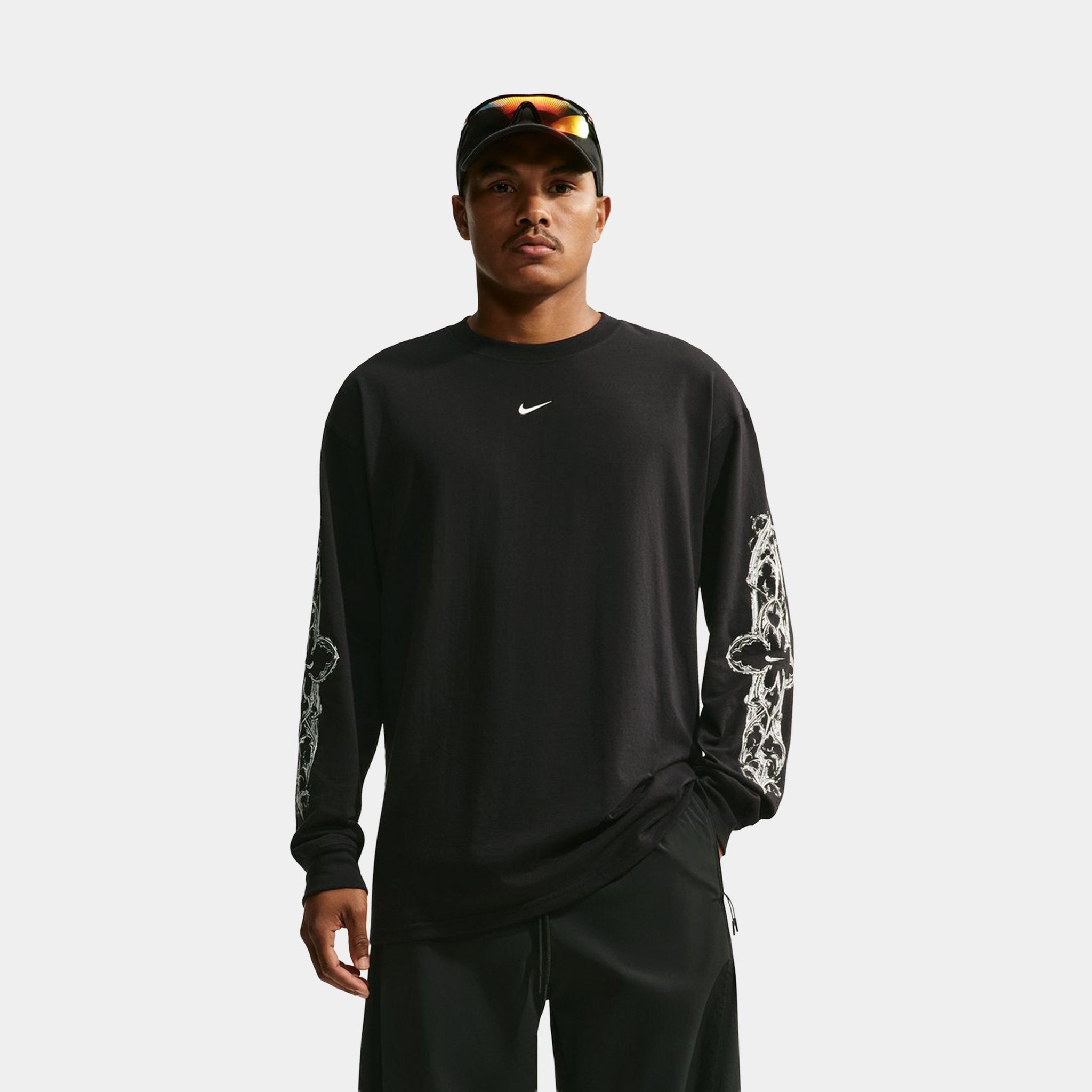 Nike Sportswear Max 90 Mens Long Sleeve Shirt Black JF5984-010