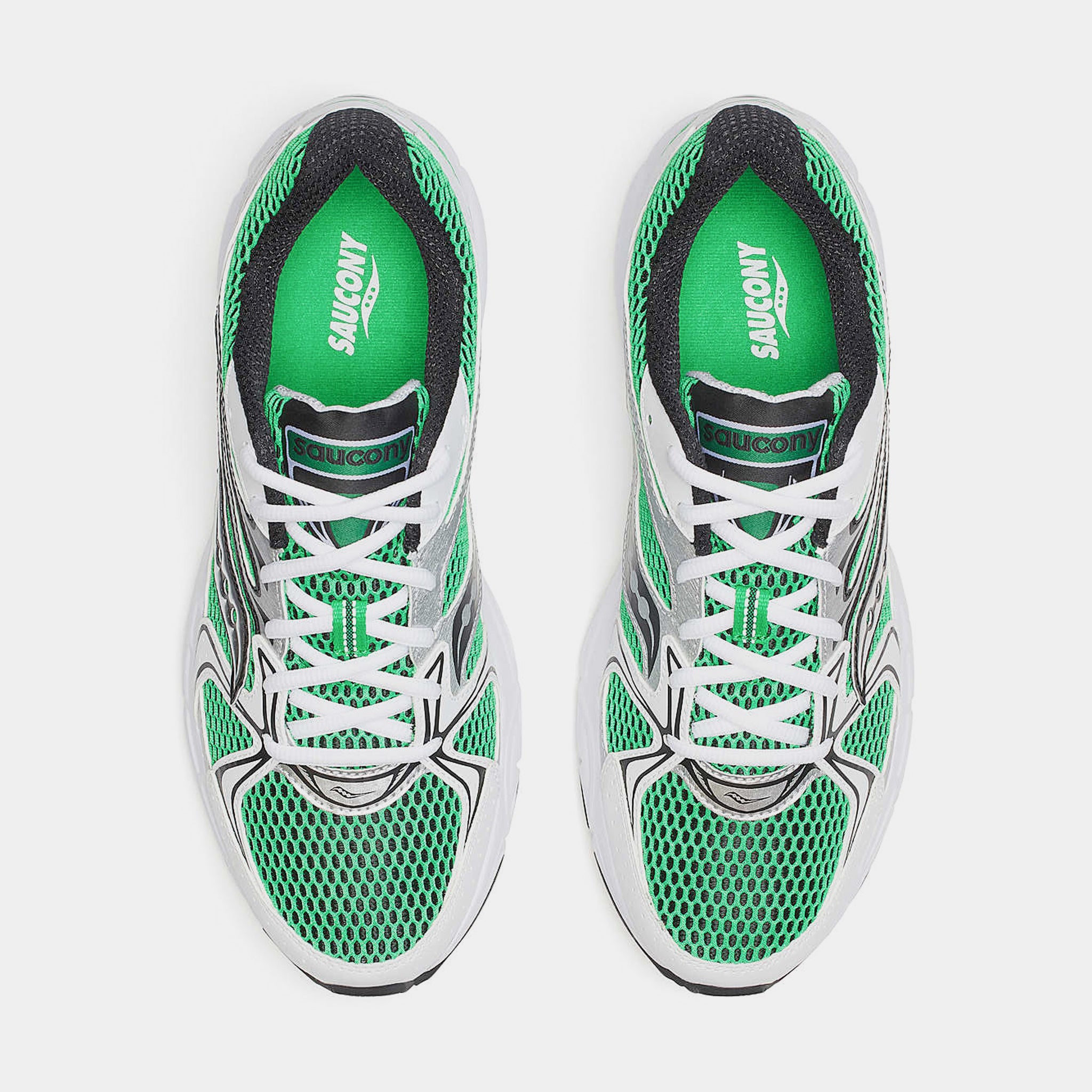 Saucony Grid Ride Millennium Mens Running Shoes Fern White  display picture 3