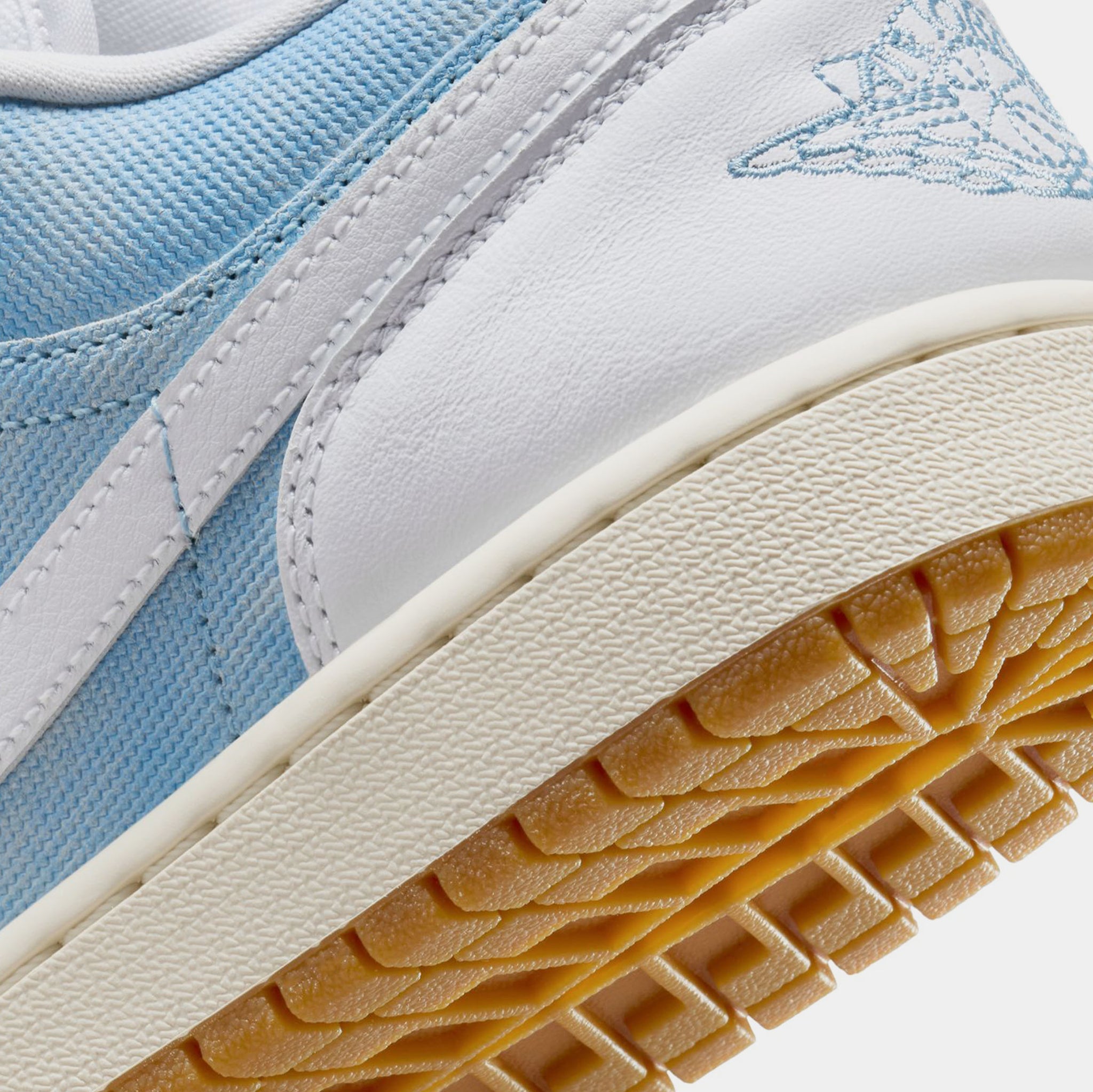 Jordan Air Jordan 1 Low SE Womens Lifestyle Shoes Worn Blue White