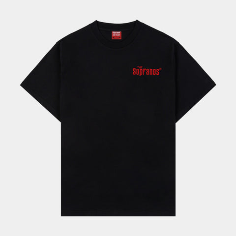 Shoe Palace SP x Sopranos No Mafia Mens Short Sleeve Shirt Black