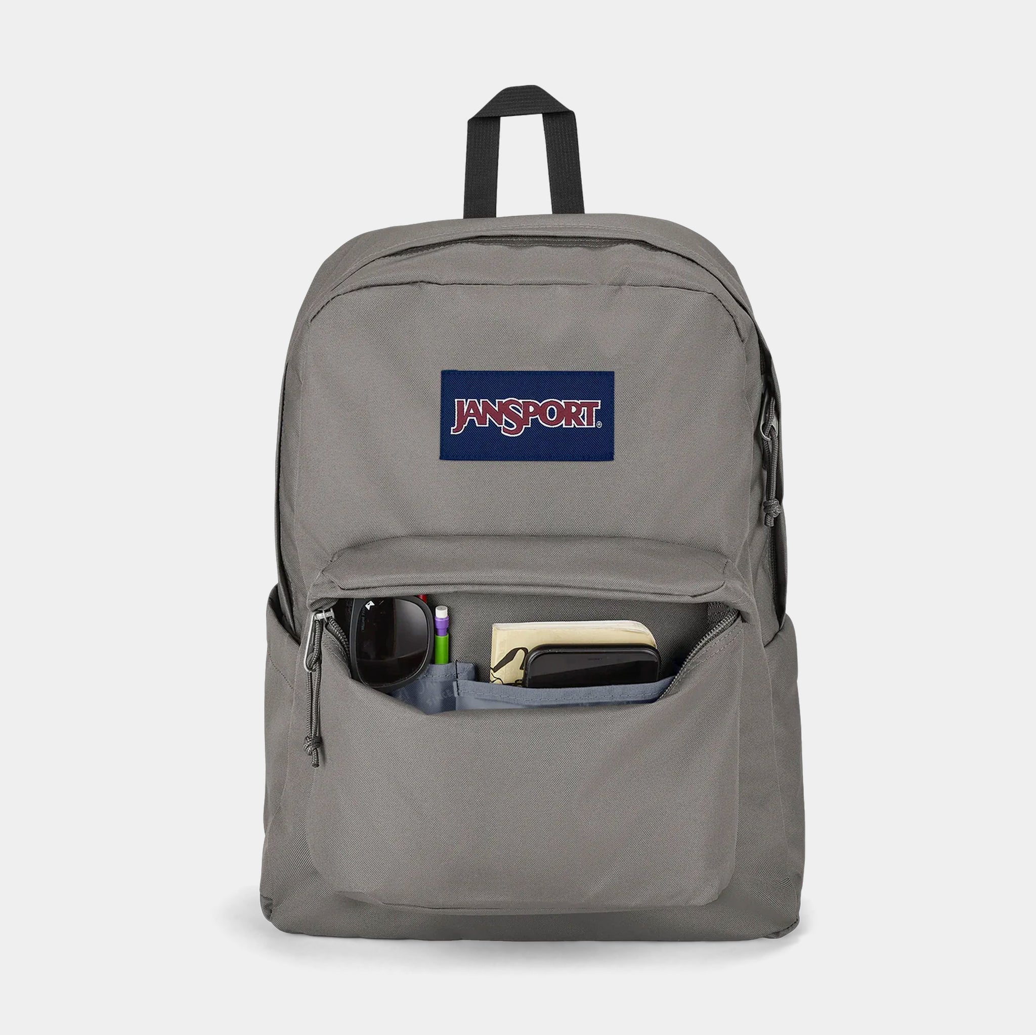 black jansport mono superbreak backpack JANSPORT Superbreak Plus Laptop Mens Backpack Monochrome Black JS0A4QUE7H6  – Shoe Palace