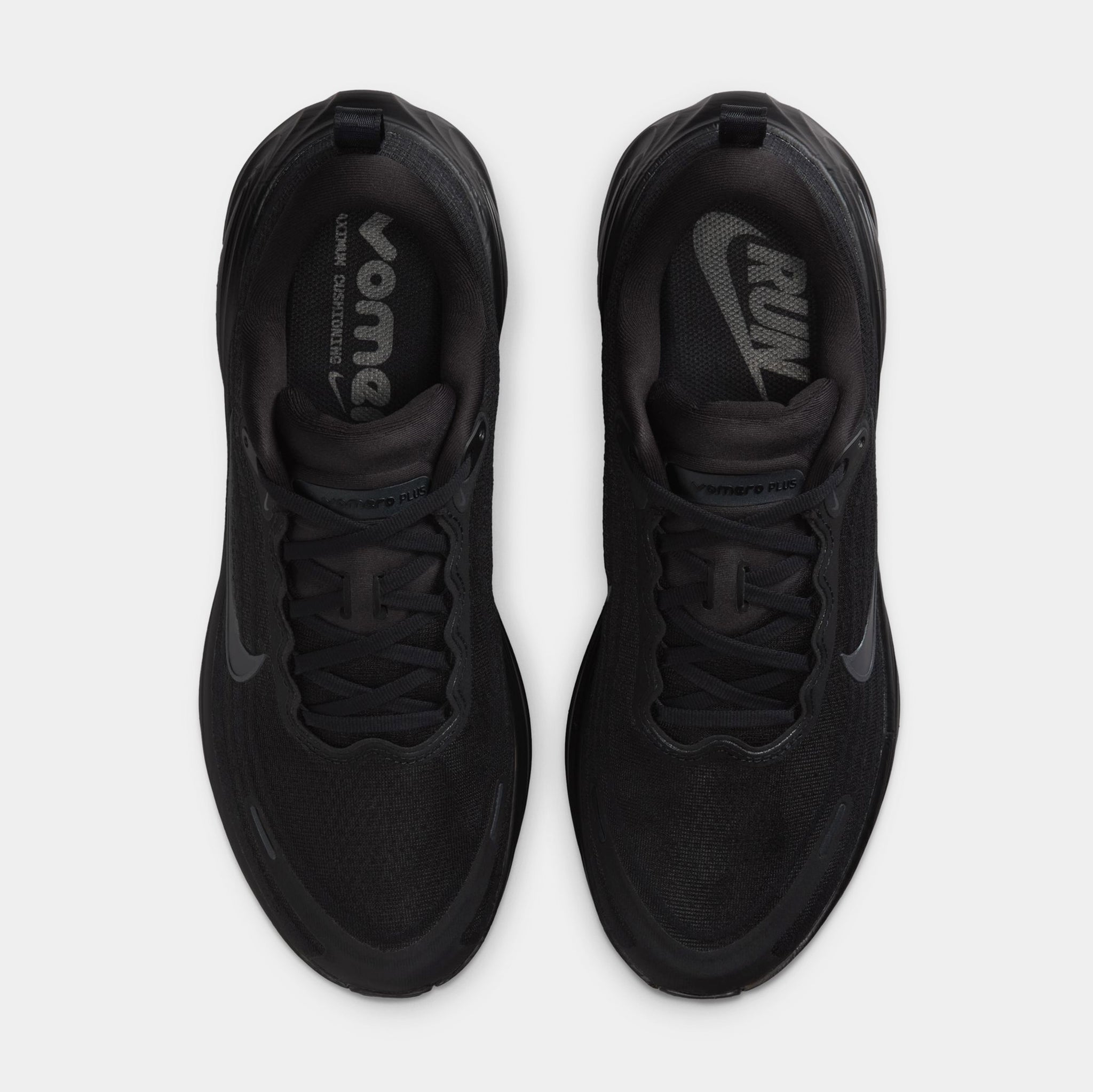 Nike Vomero Plus Mens Running Shoes Black Dark Smoke Grey 