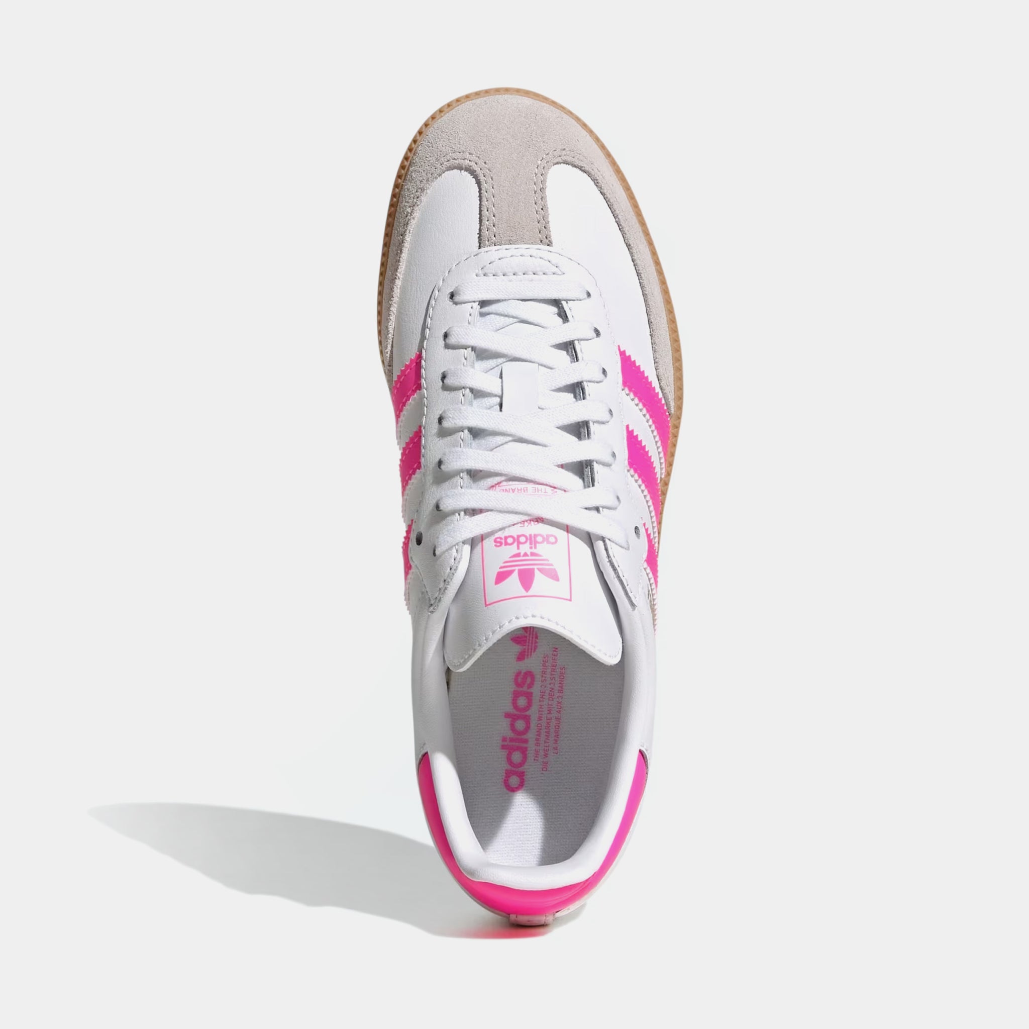 Grade School adidas Samba OG Shoes - White/Pink 6 Grade School adidas Samba OG Shoes - White/Pink 6
