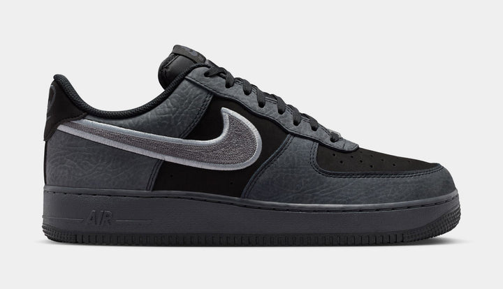 Nike Air Force 1 07 Mens Lifestyle Shoes Black Wolf Grey Black