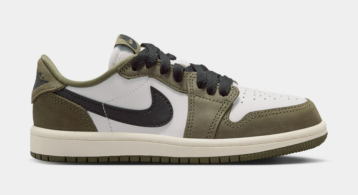 Jordan Air Jordan 1 Low OG Medium Olive And Summit White Infant