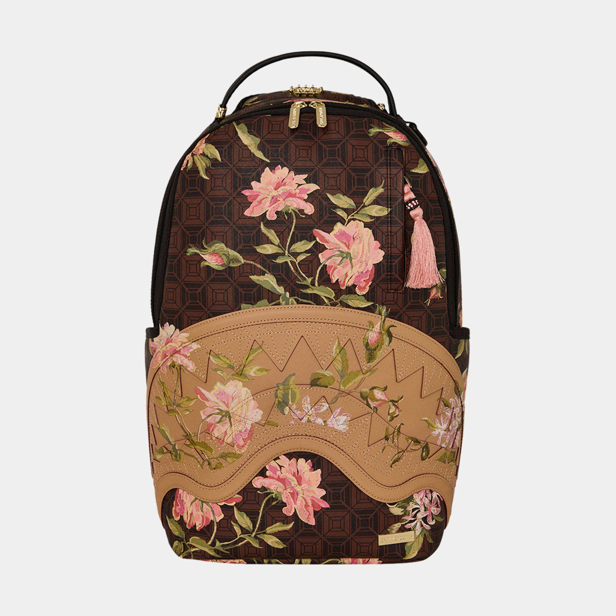 希少！品薄！Sprayground 迷彩柄リュック 新品タグ付き Sprayground AI Dreamers Garden Mens Backpack Black Brown