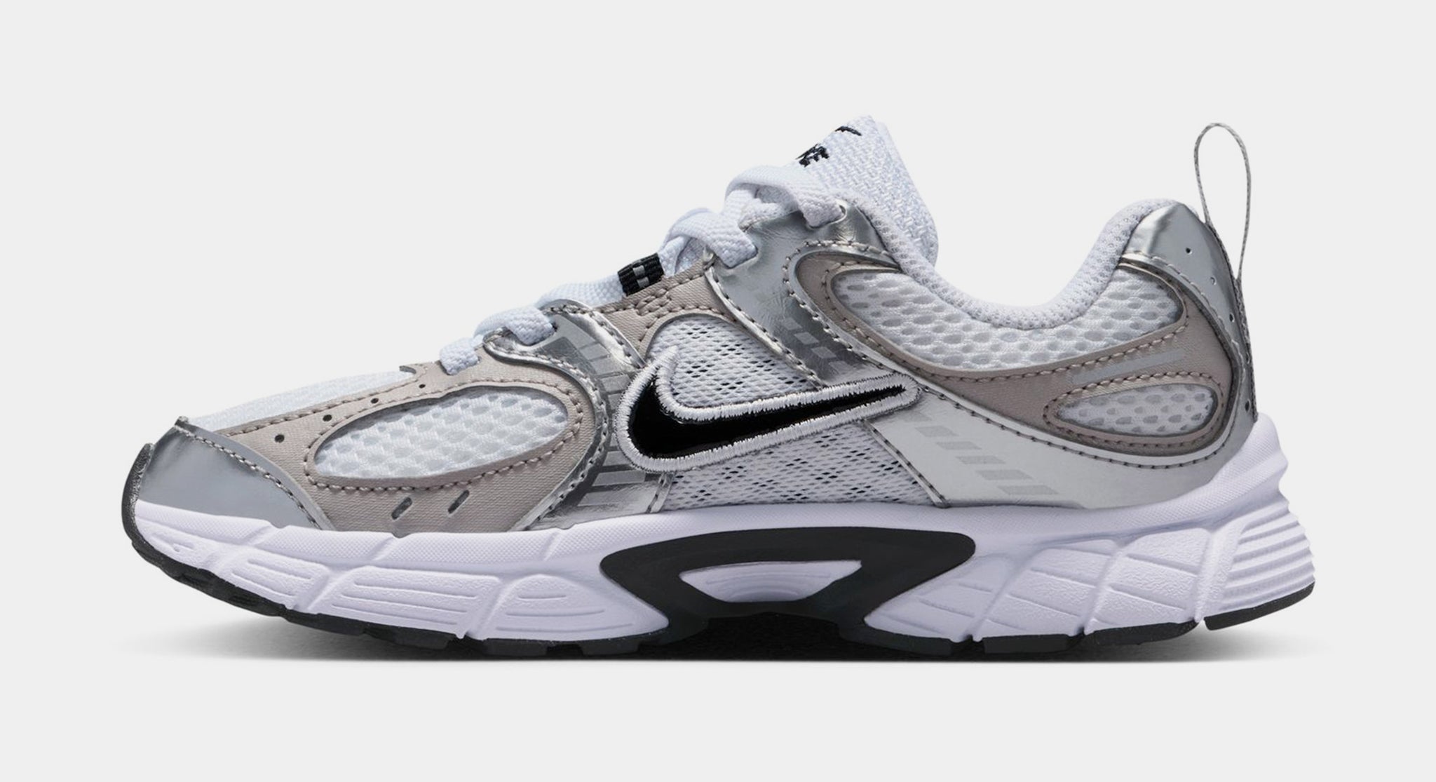 Nike V5 RNR Preschool Running Shoes White Black Vast Grey  display picture 2