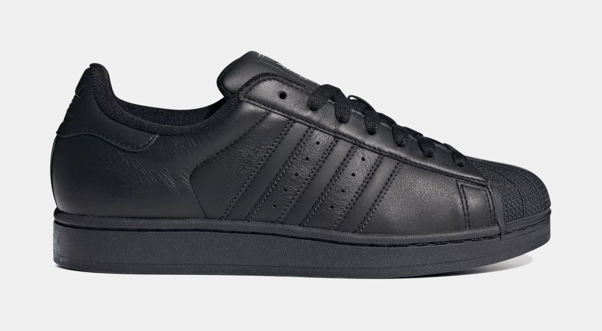 adidas Men's Superstar II Shoes, Size 12, Black/Black adidas Men's Superstar II Shoes, Size 12, Black/Black
