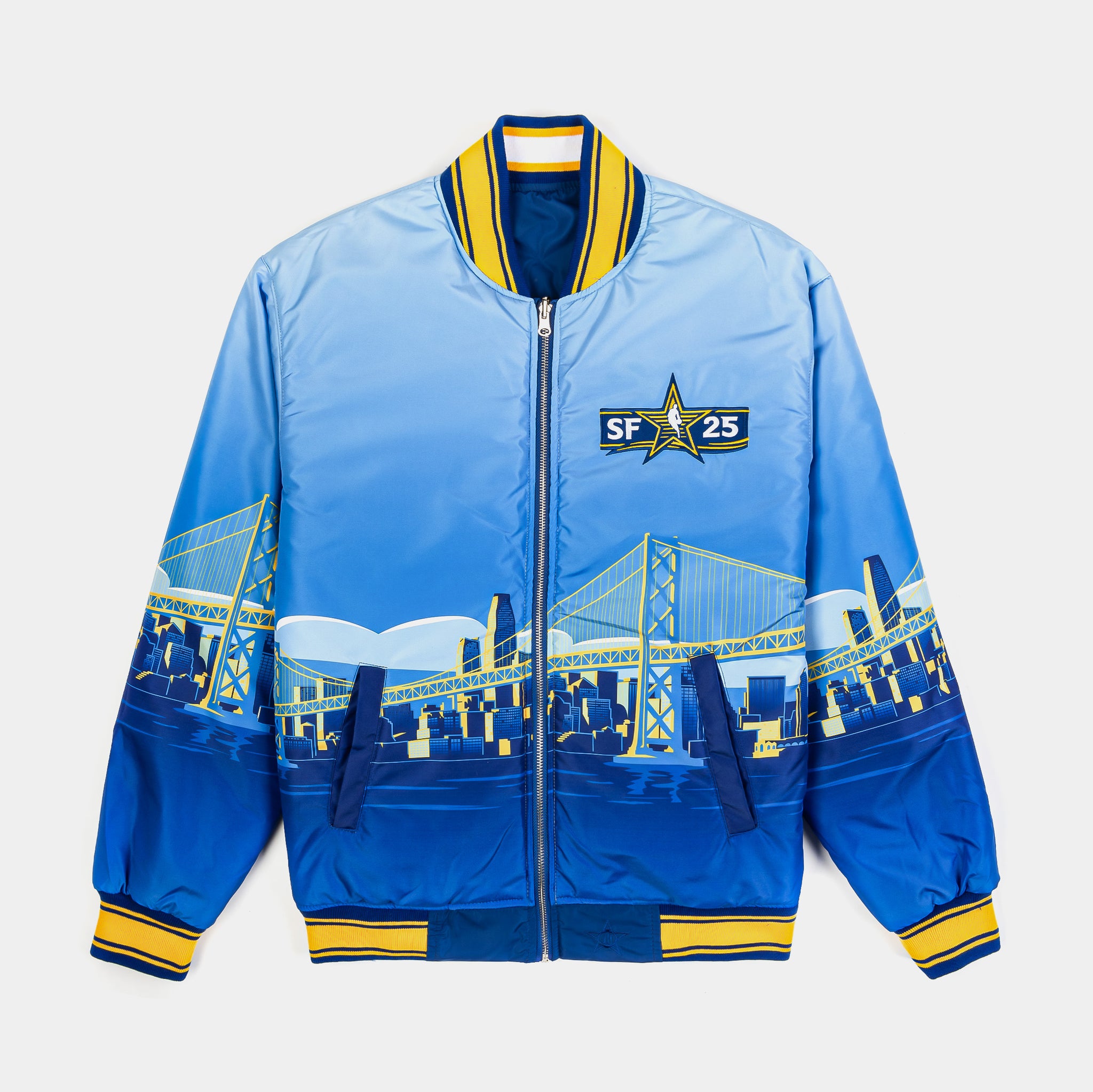 JH Distributors NBA All Star 2025 Reversible Mens Jacket Blue 