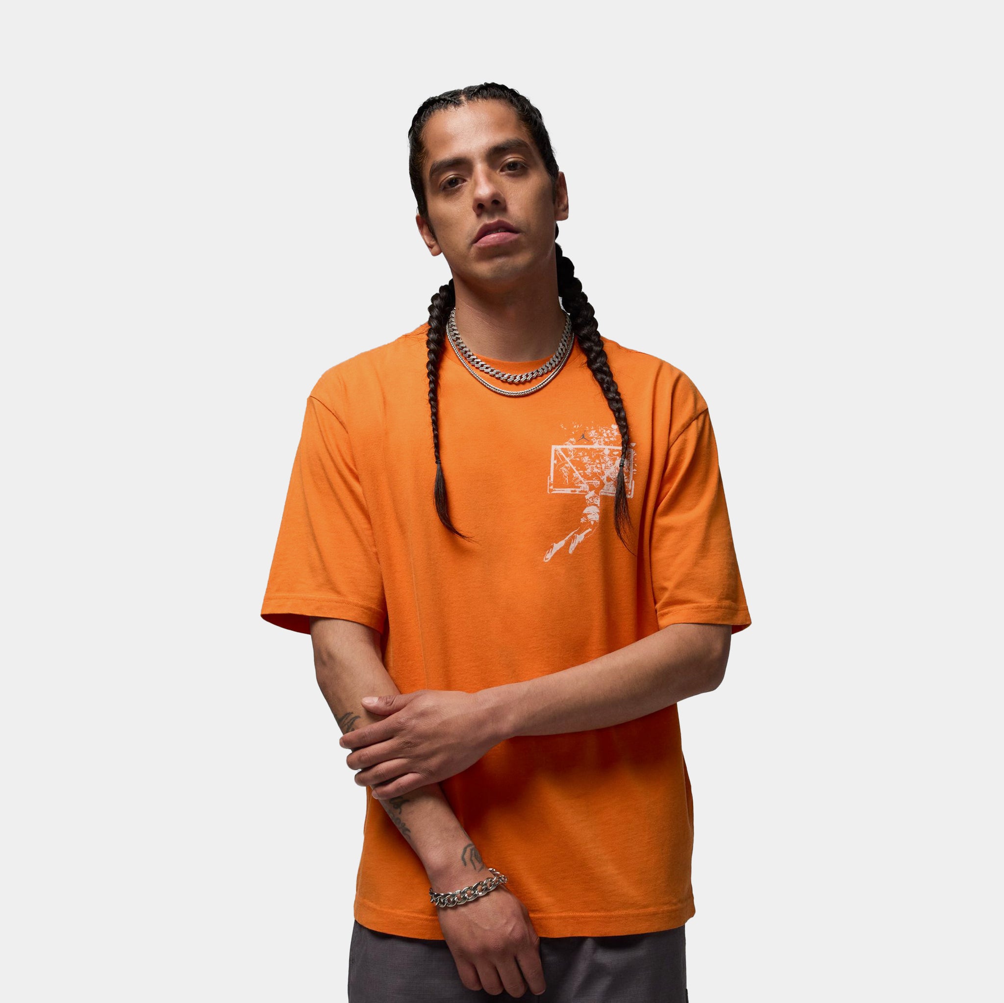 Jordan Brooklyn Oversized Graphic Mens Short Sleeve Shirt Starfish