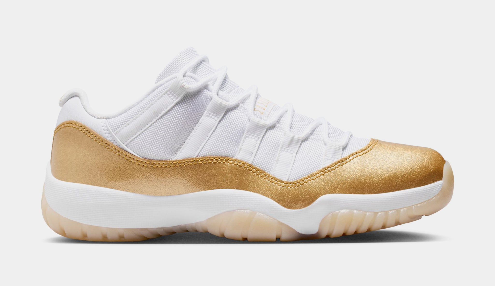 Women's Air Jordan 11 Retro Low Mother's Day - White/Metallic Gold & Team Gold
