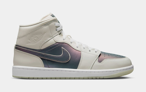 nike air jordan 1 mid iridescent trim