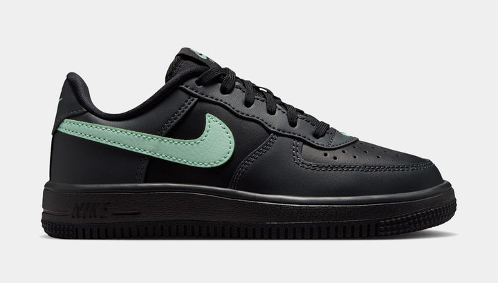 Nike Air Force 1 Grade School Lifestyle Shoes Black Arctic Green