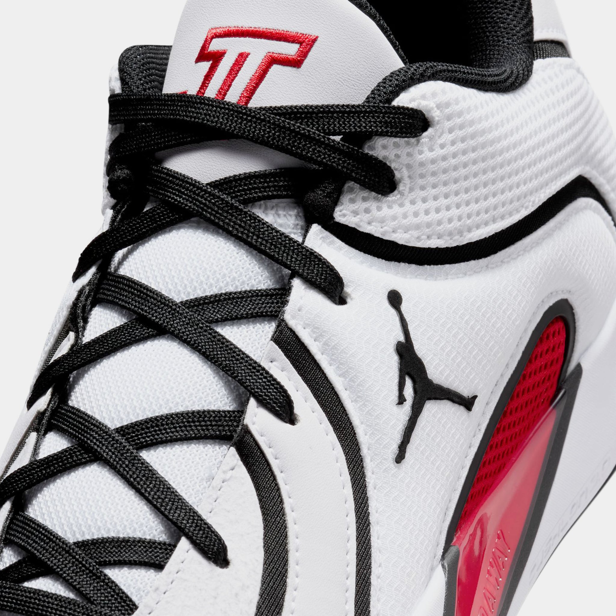 Air Jordan Tatum Basketball Shoe Men\'s Black/White Used SIZE 16 Jordan Tatum 4 Mens Basketball Shoes White University Red  main image 2