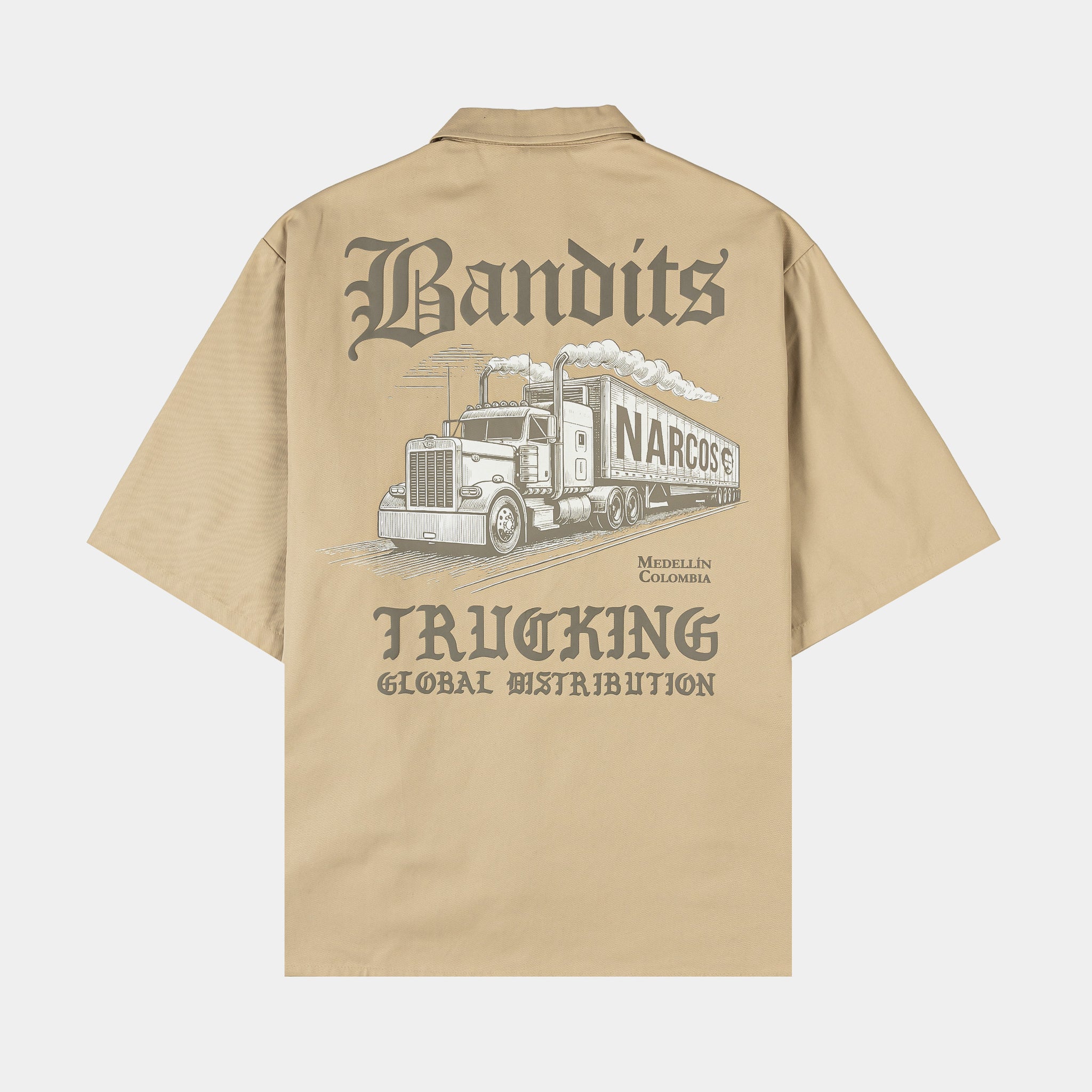 Shoe Palace SP x Narcos Bandits Button Up Mens Short Sleeve Shirt