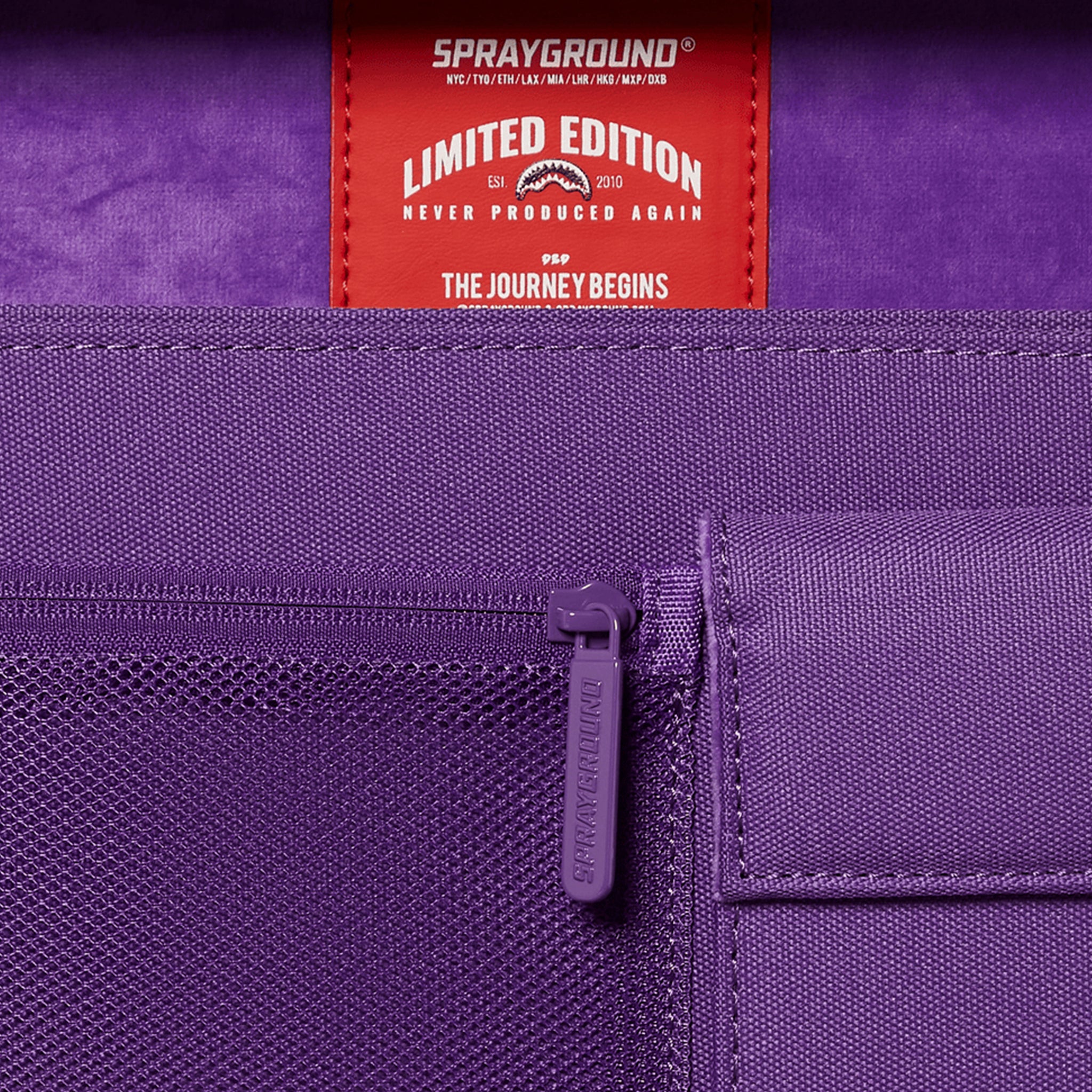 Sprayground Money Band Briefcase Mens Bag Purple Blue 910B6756NSZ