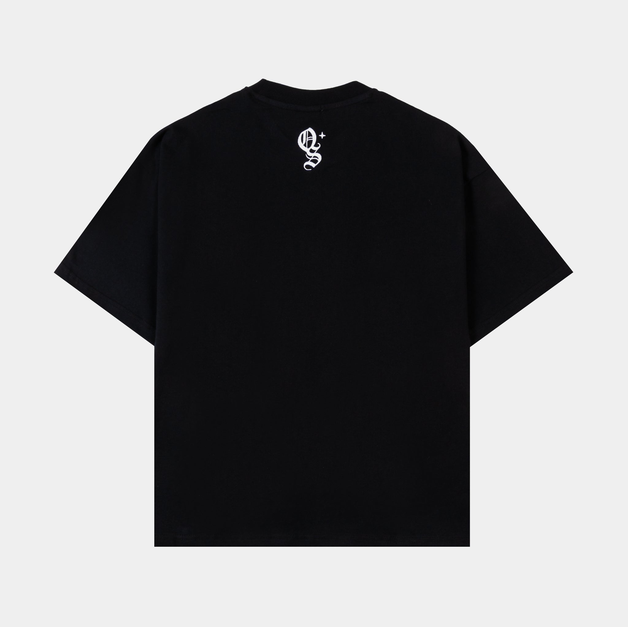 Original Sin Studded Logo Mens Short Sleeve Shirt Light Black