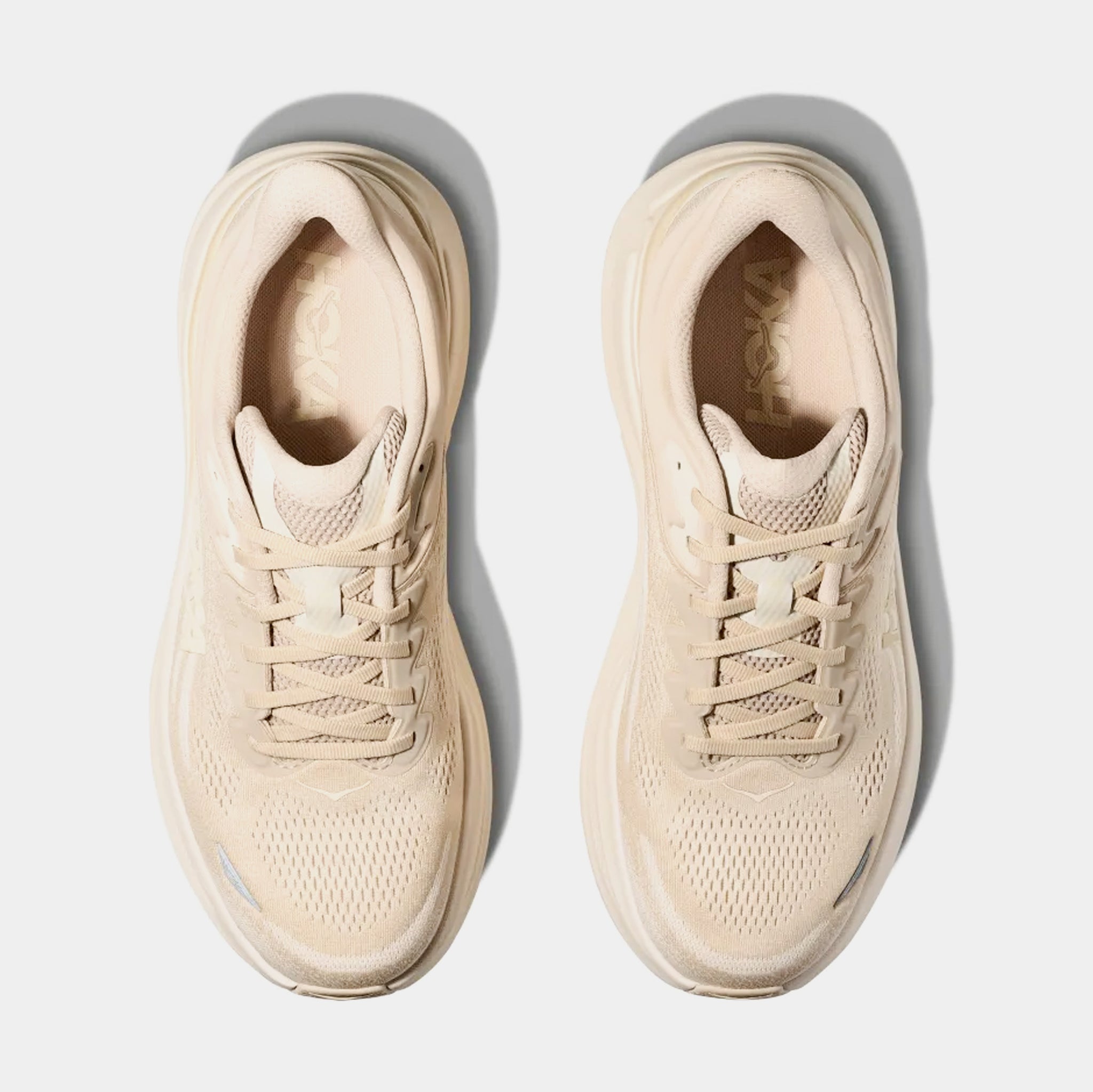 Hoka Bondi 9 Mens Running Shoes Oatmeal Oat Milk 1162011-OLTM